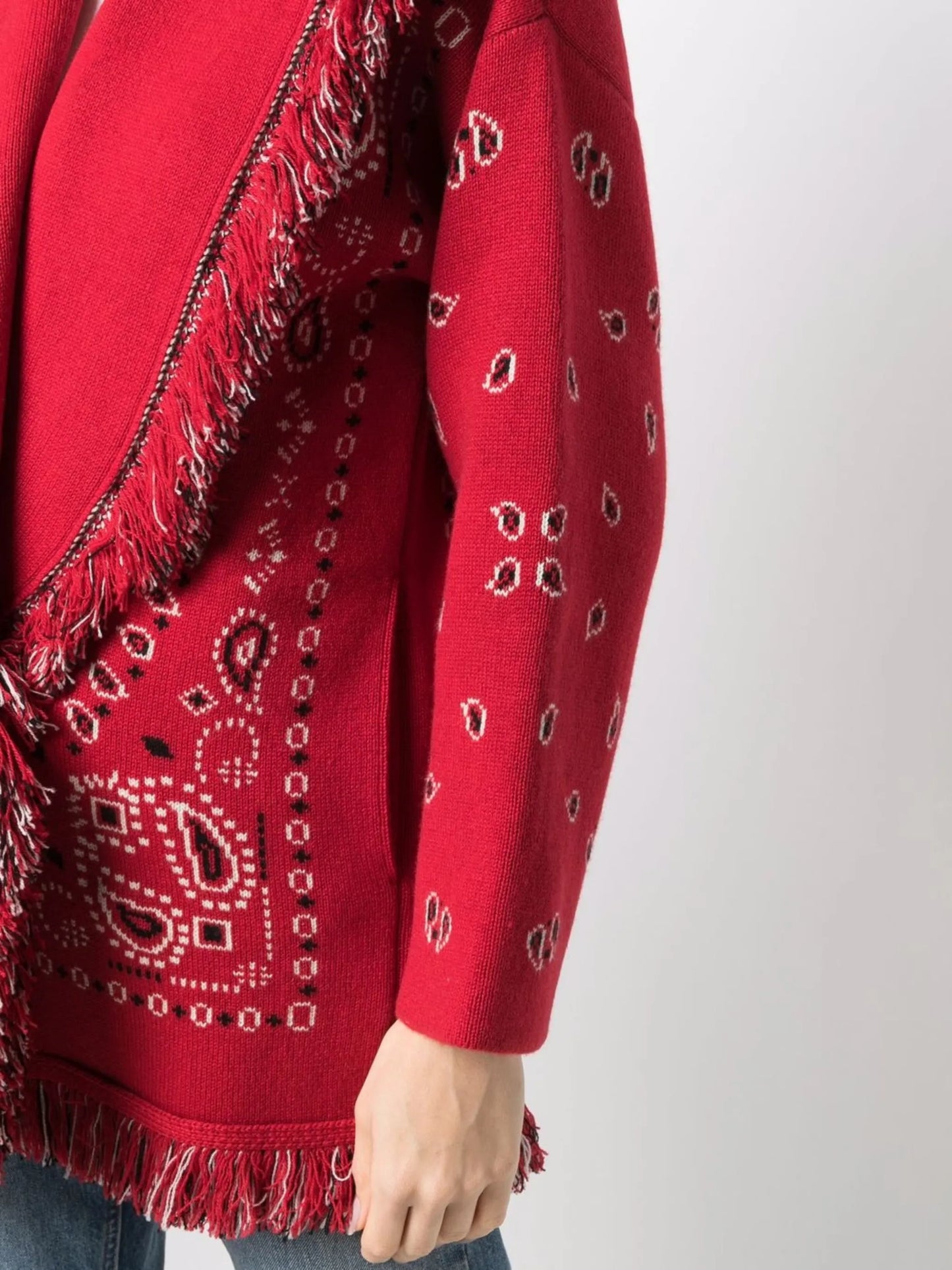 Icon bandana jacquard cardigan