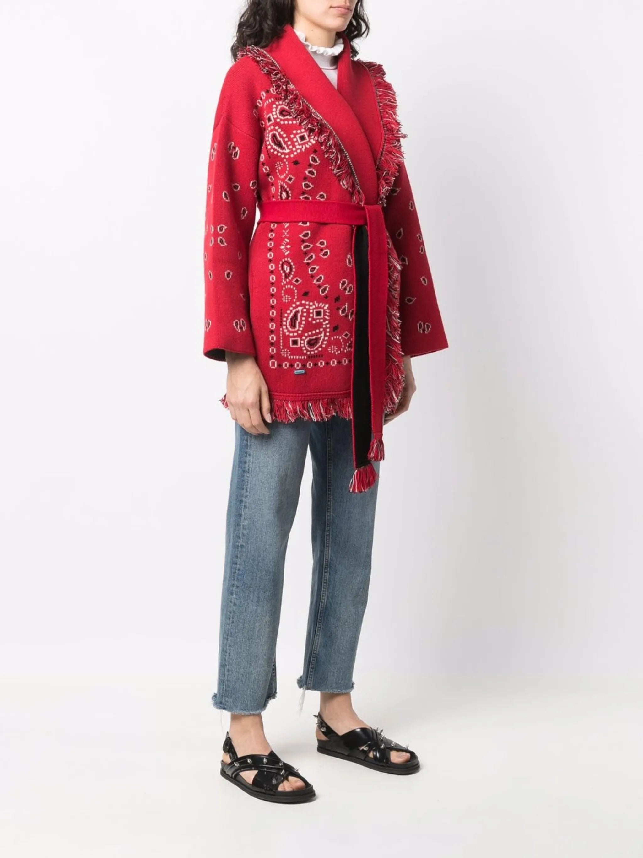Icon bandana jacquard cardigan