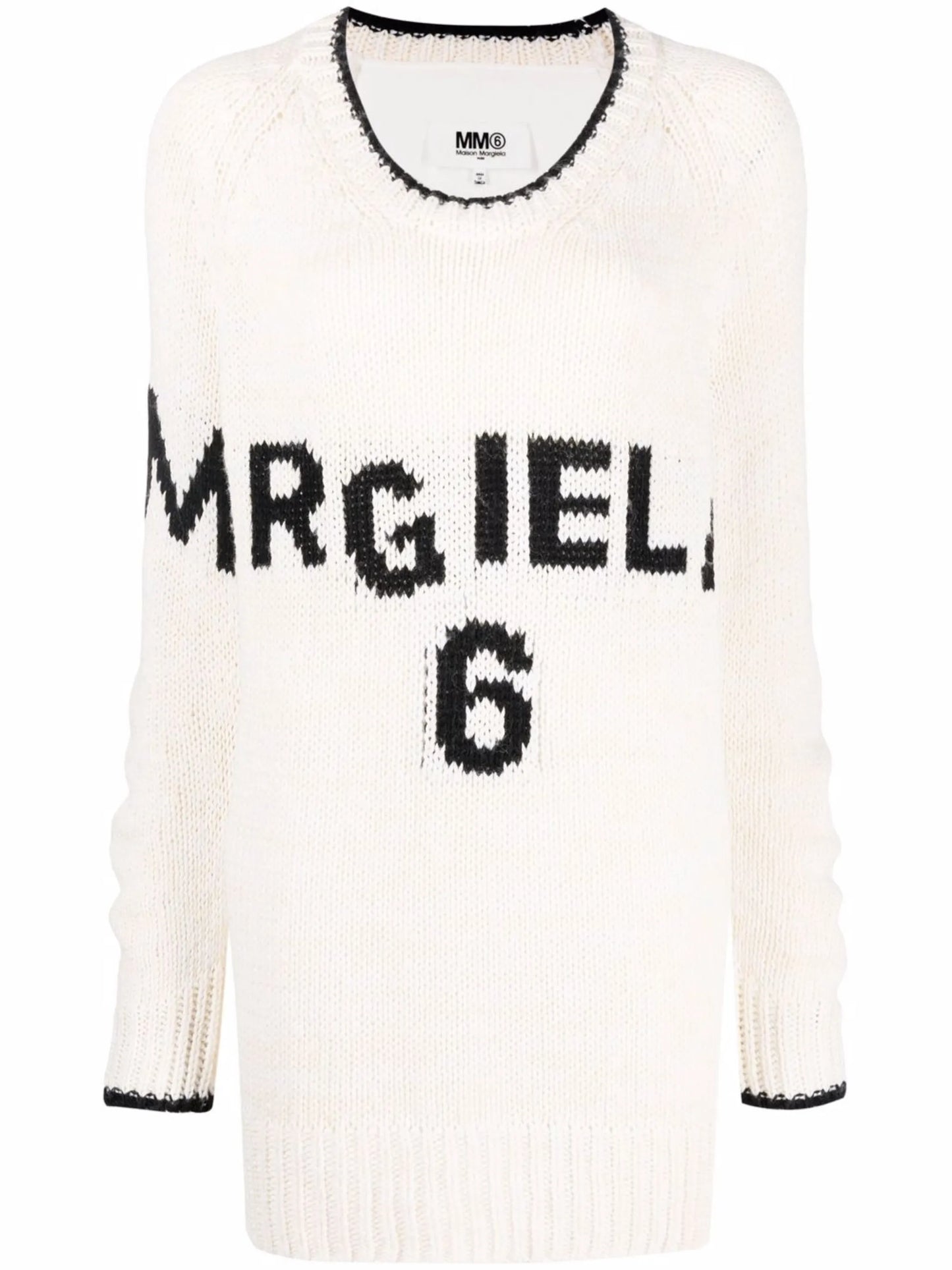 oversized logo-intarsia jumper