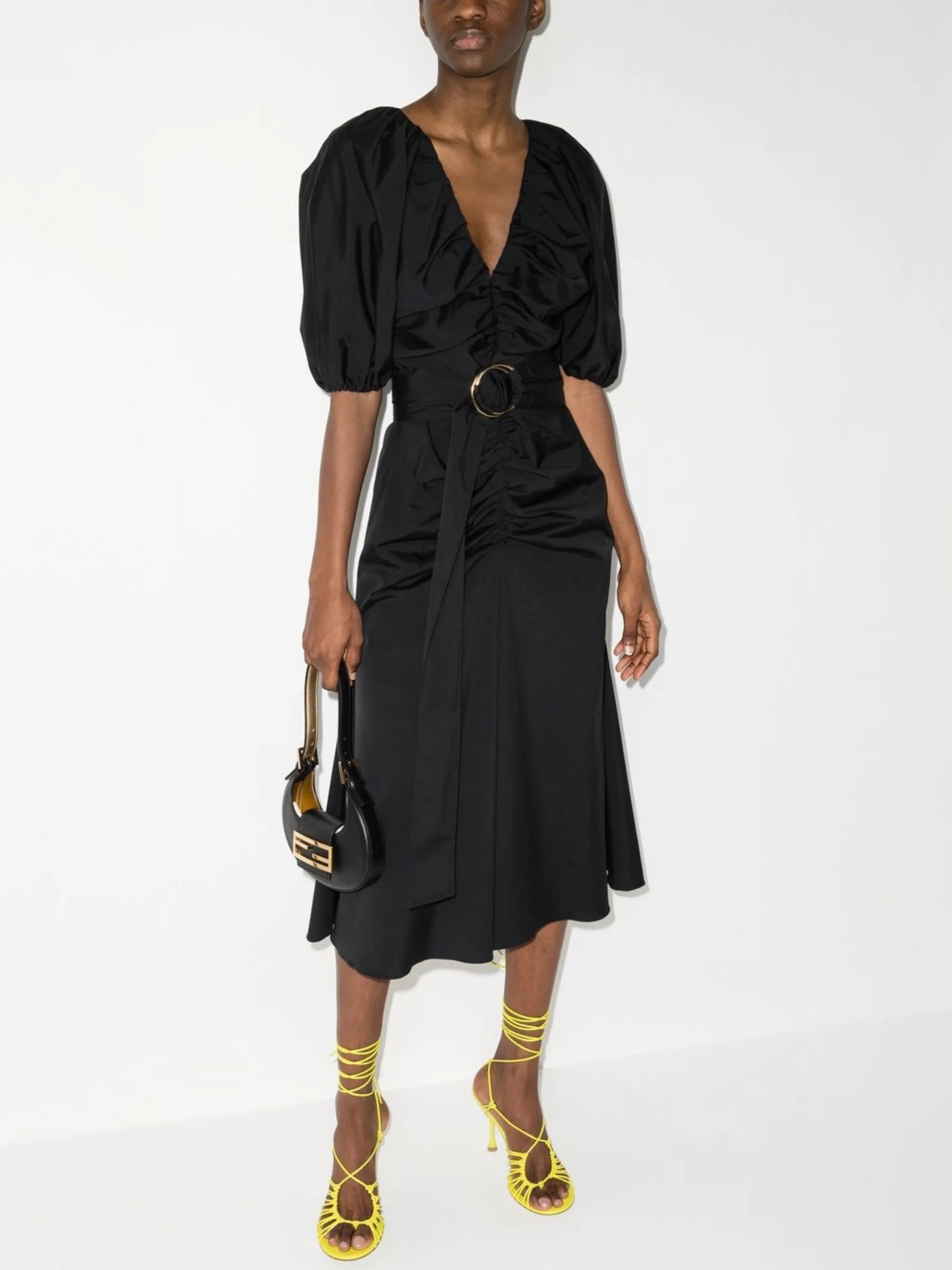 mid-length evening dress