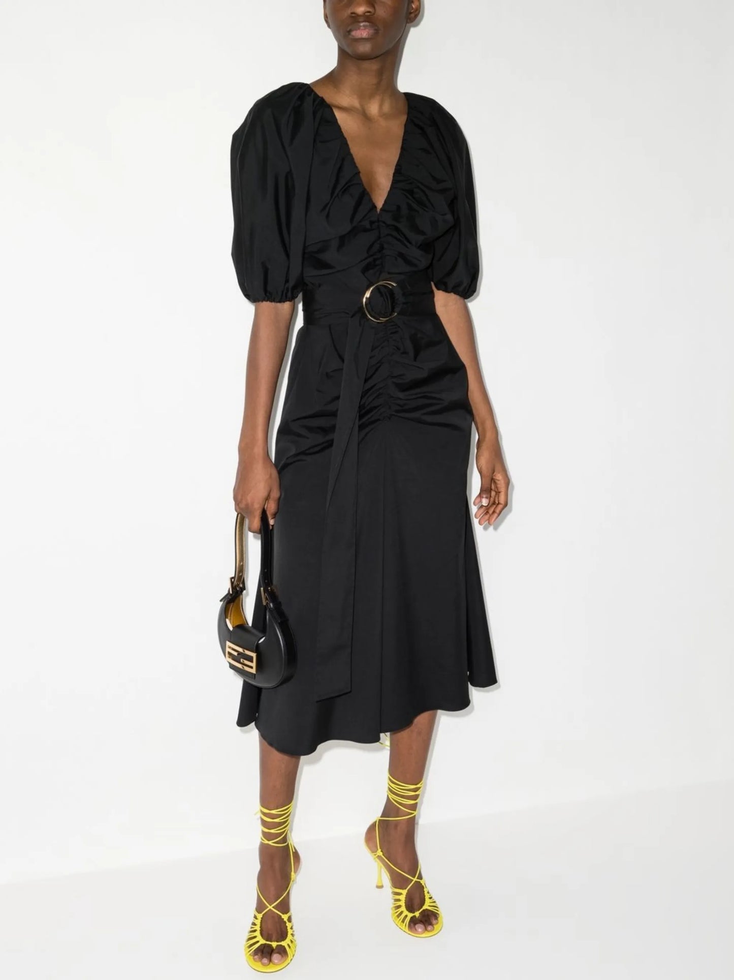 mid-length evening dress