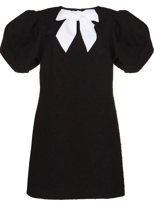 bow detail evening dress