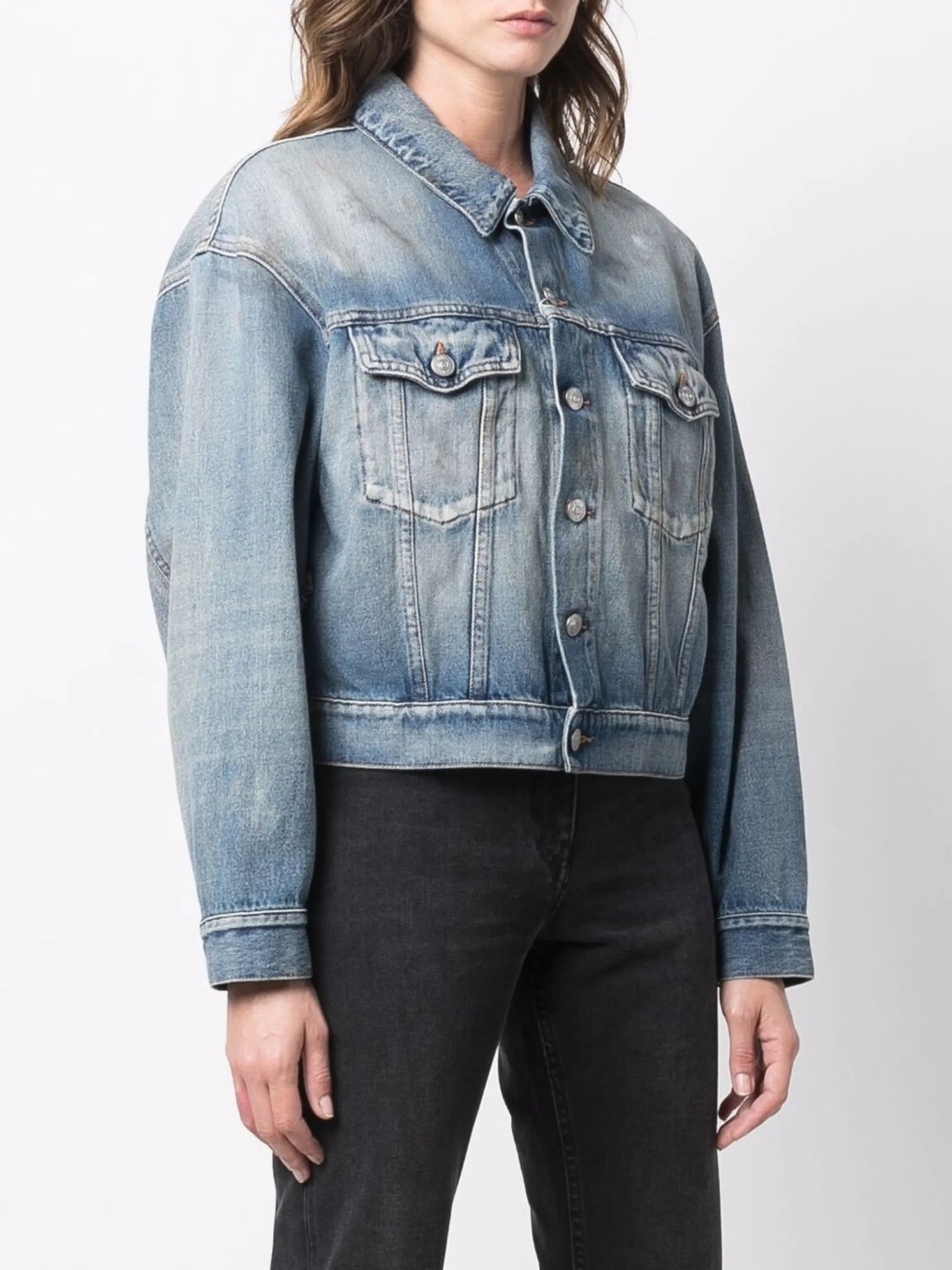 cropped denim jacket
