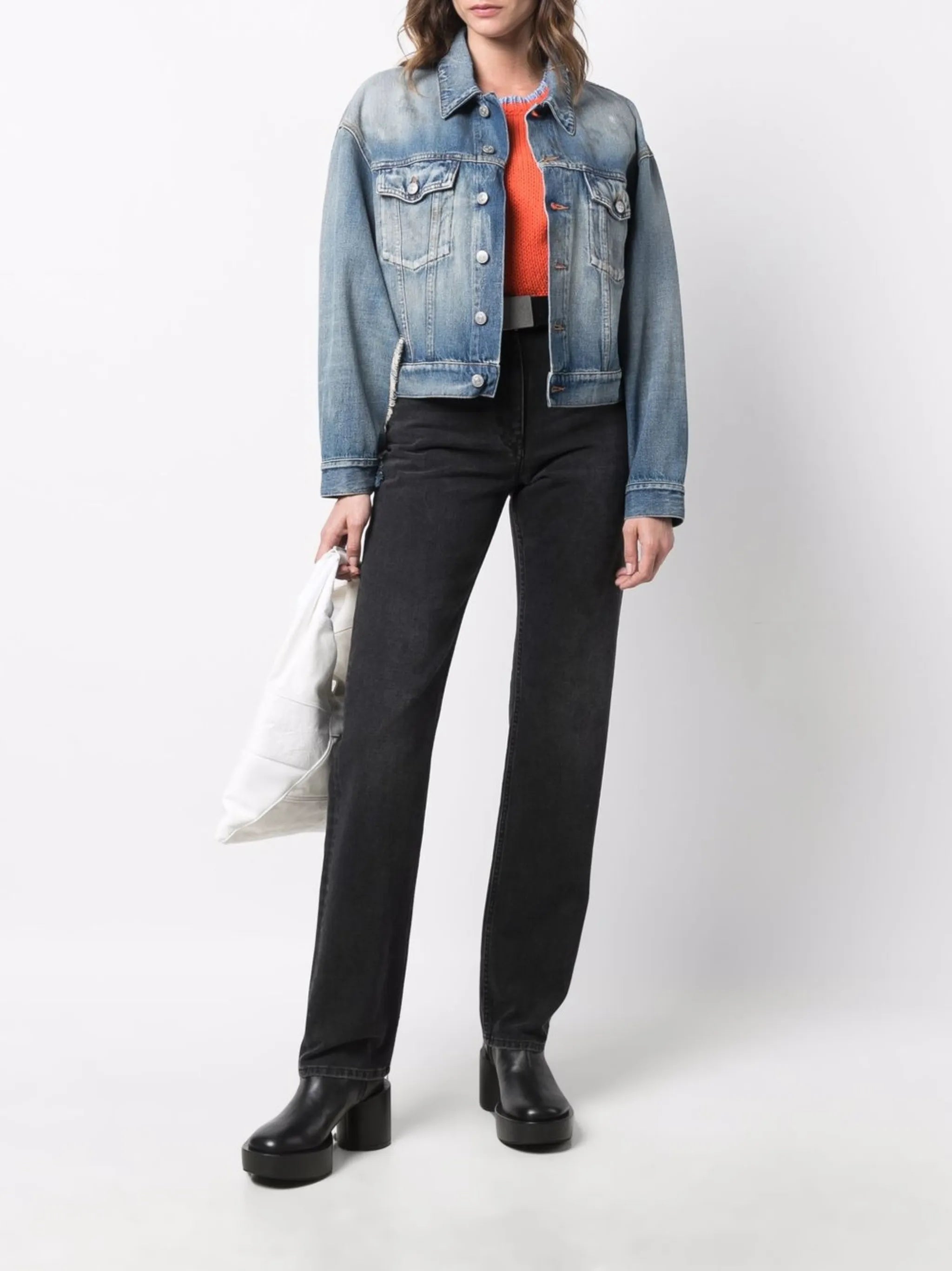 cropped denim jacket