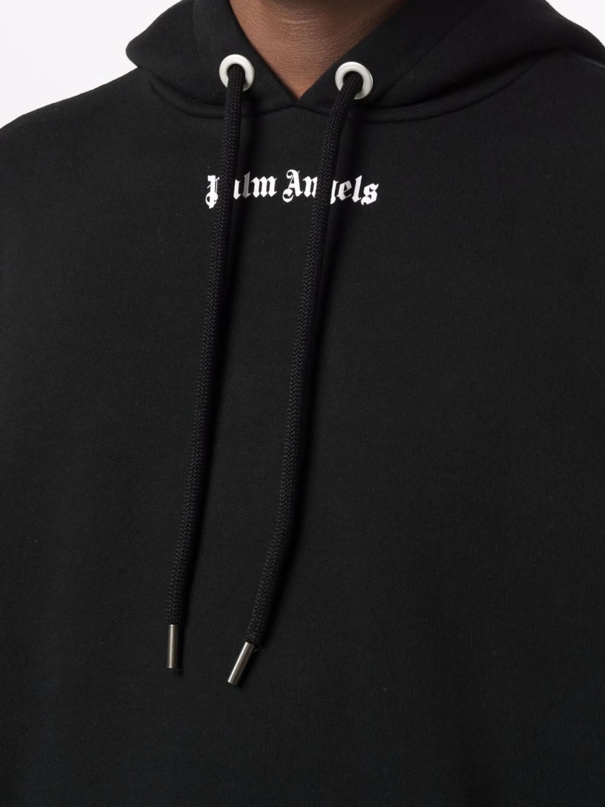logo-print cotton hoodie