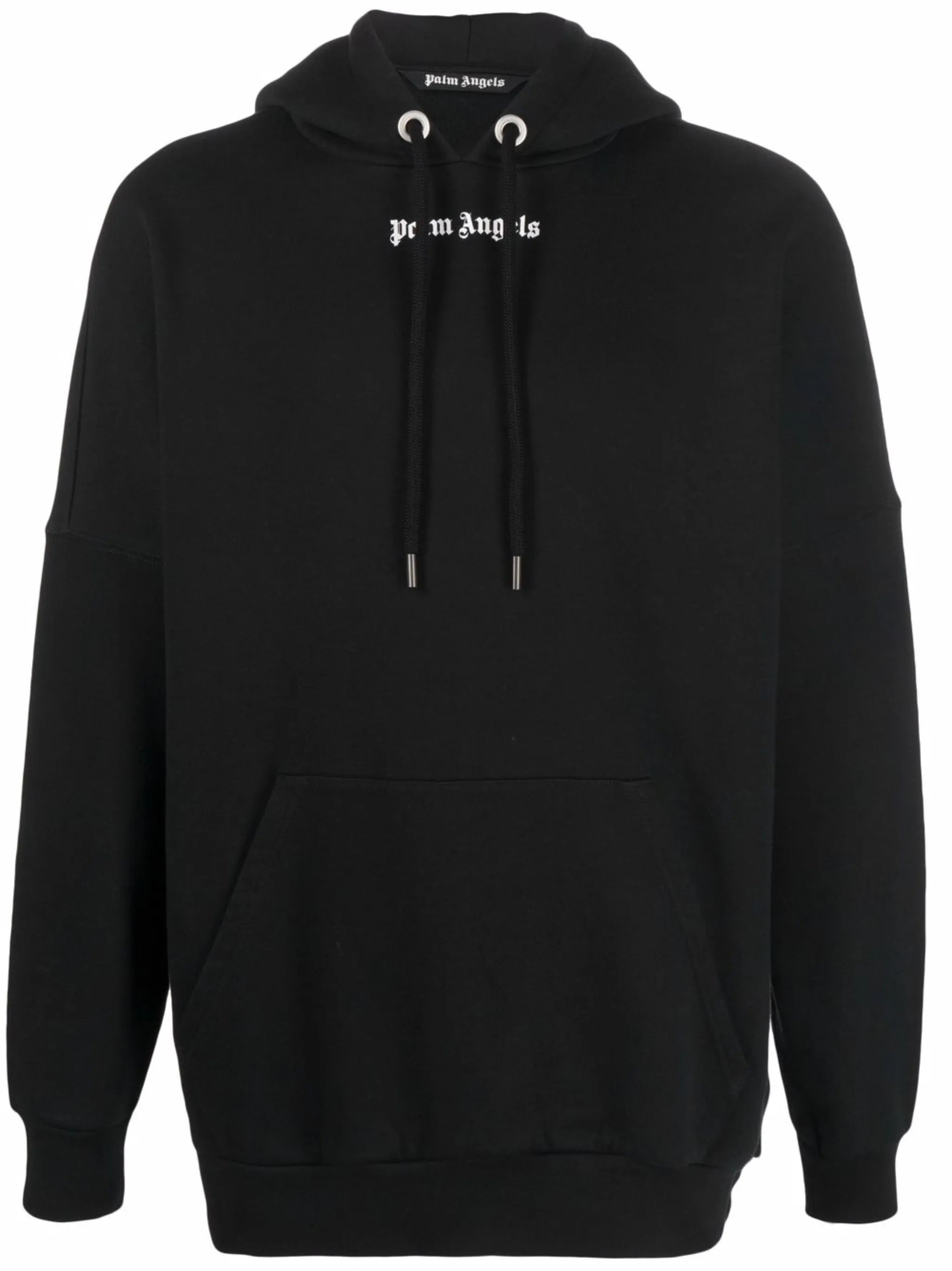 logo-print cotton hoodie