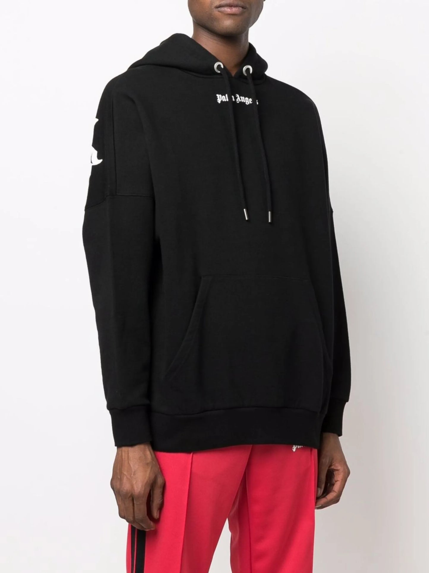 logo-print cotton hoodie