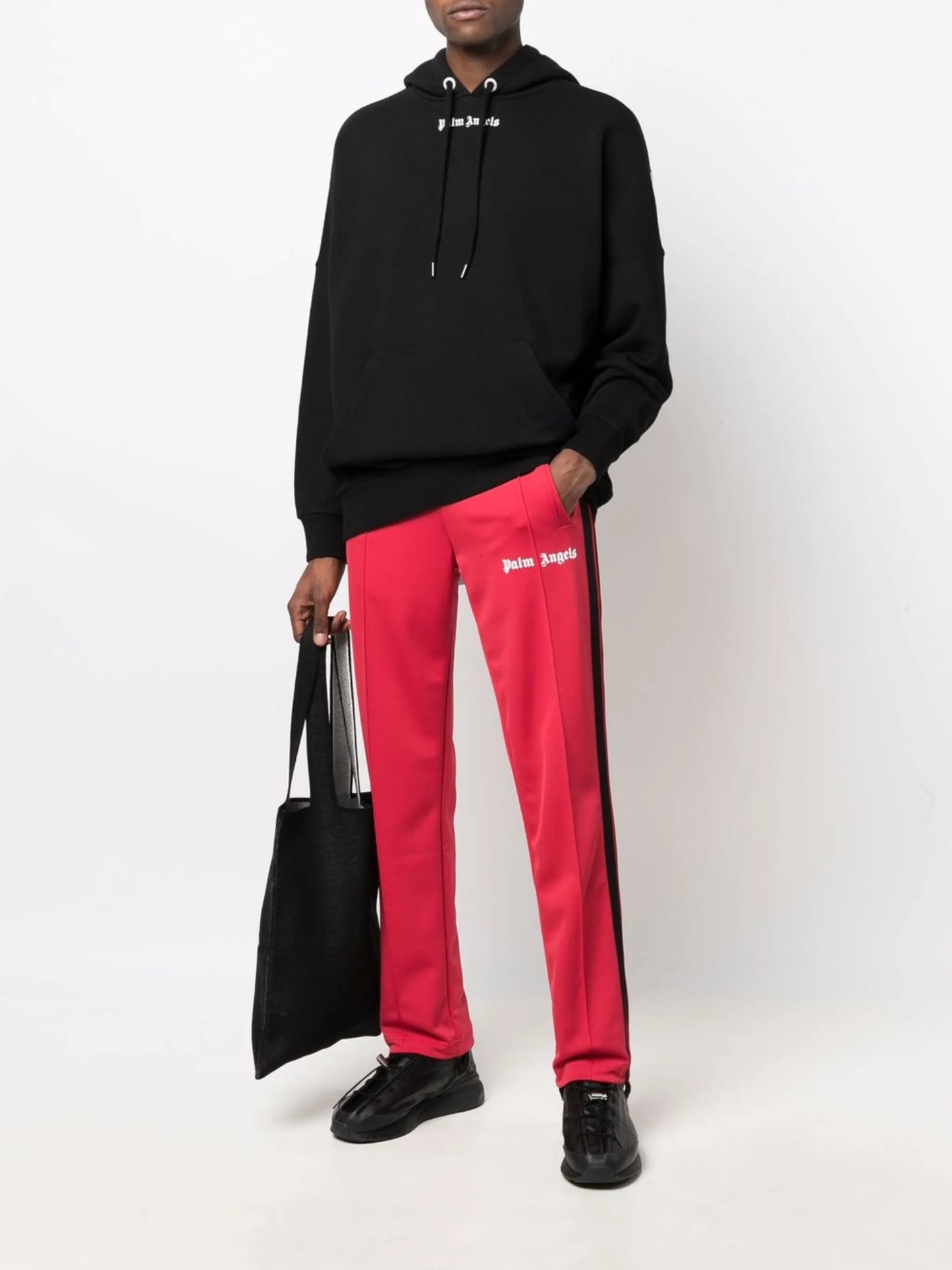 logo-print cotton hoodie
