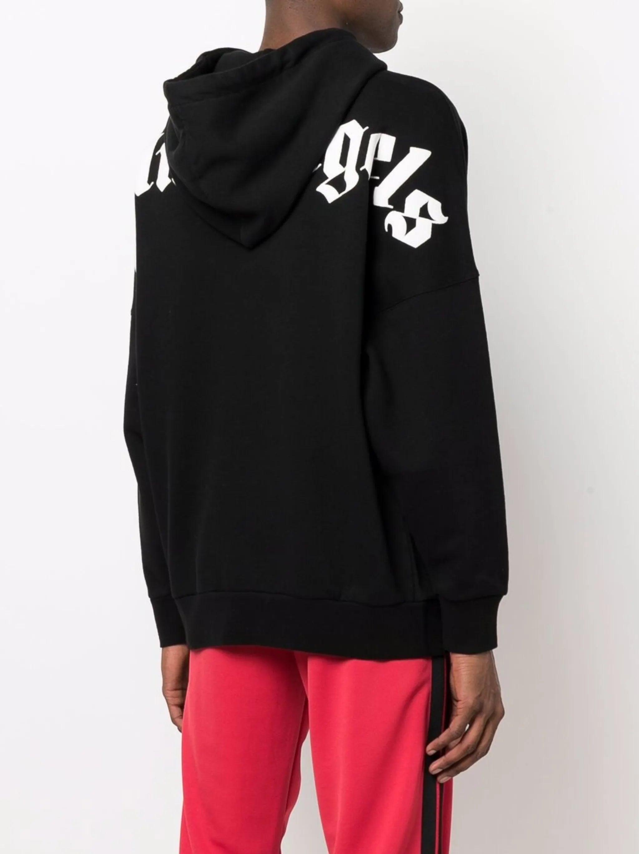 logo-print cotton hoodie