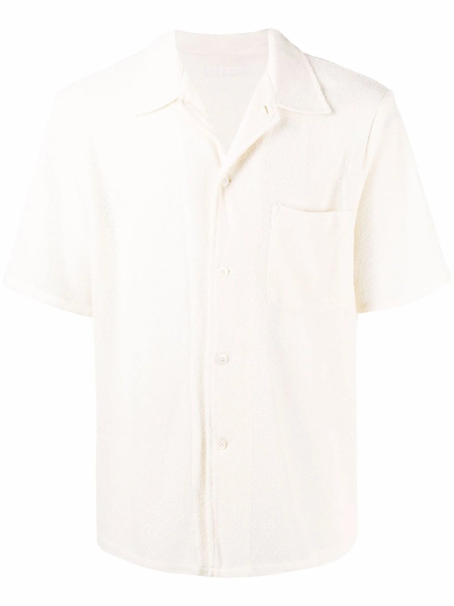 textured-finish short-sleeve shirt