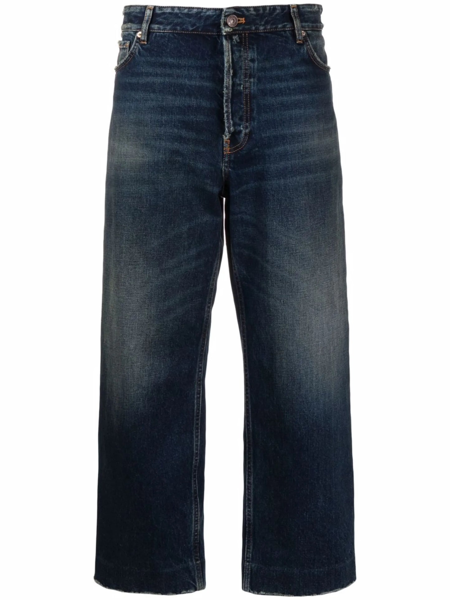 cropped wide-leg jeans