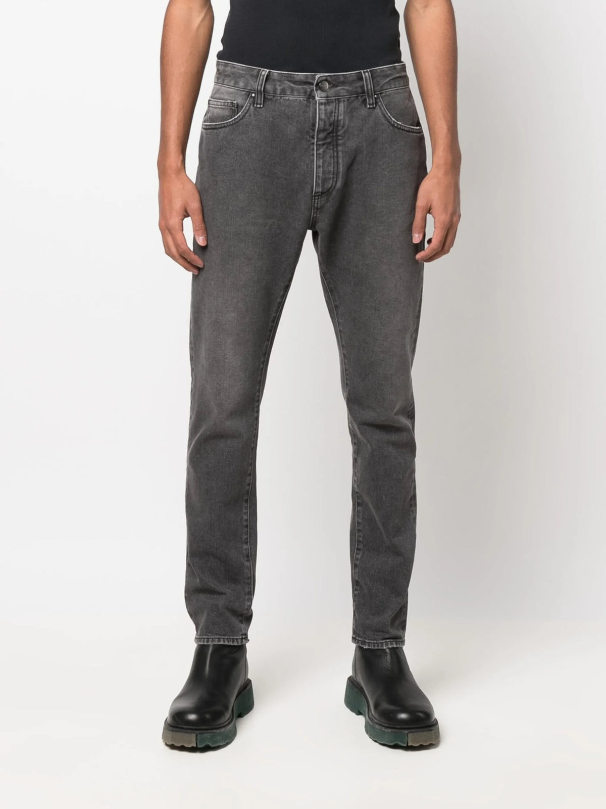 Curved Logo denim jeans