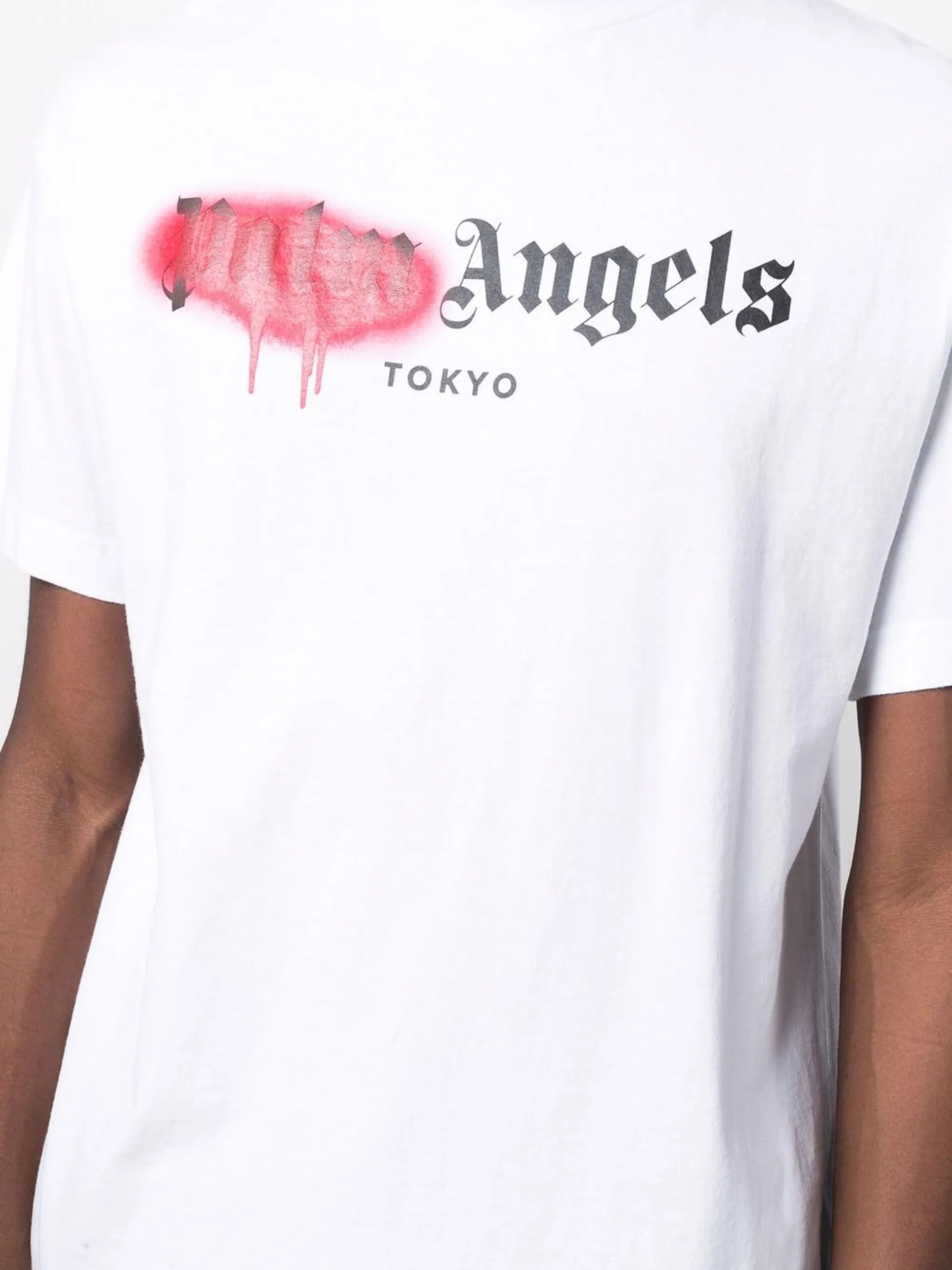 Tokyo sprayed-logo T-shirt