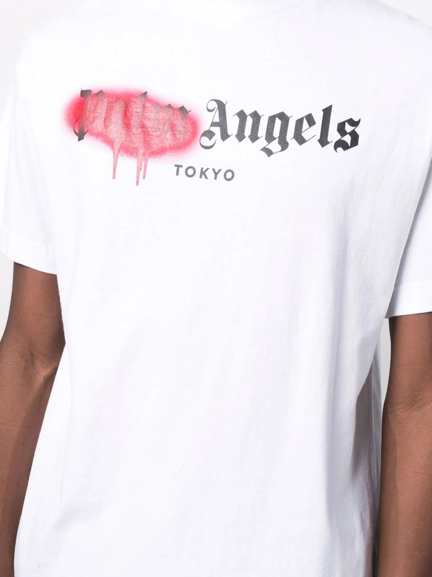 Tokyo sprayed-logo T-shirt