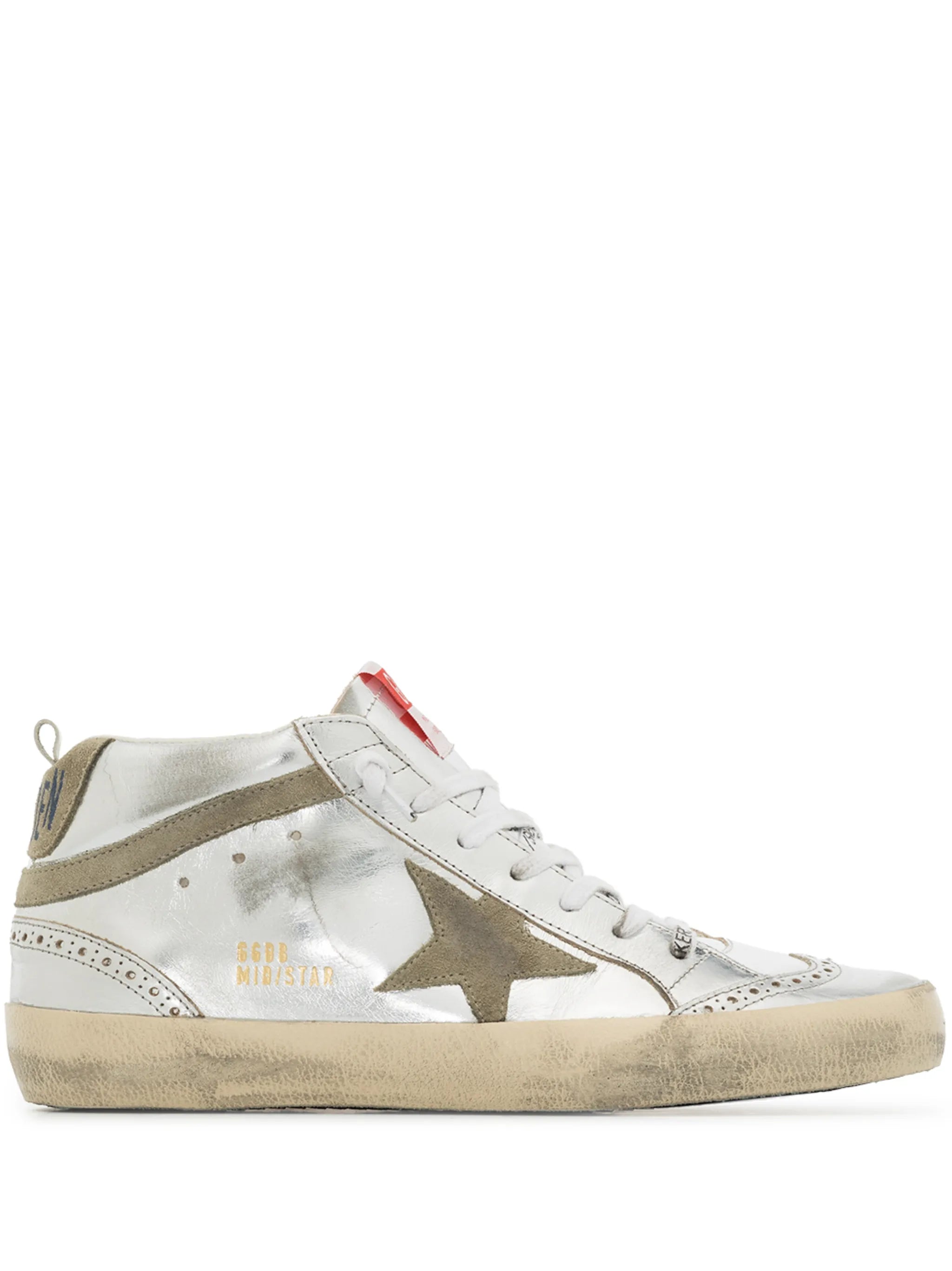 Mid-Star laminated sneakers