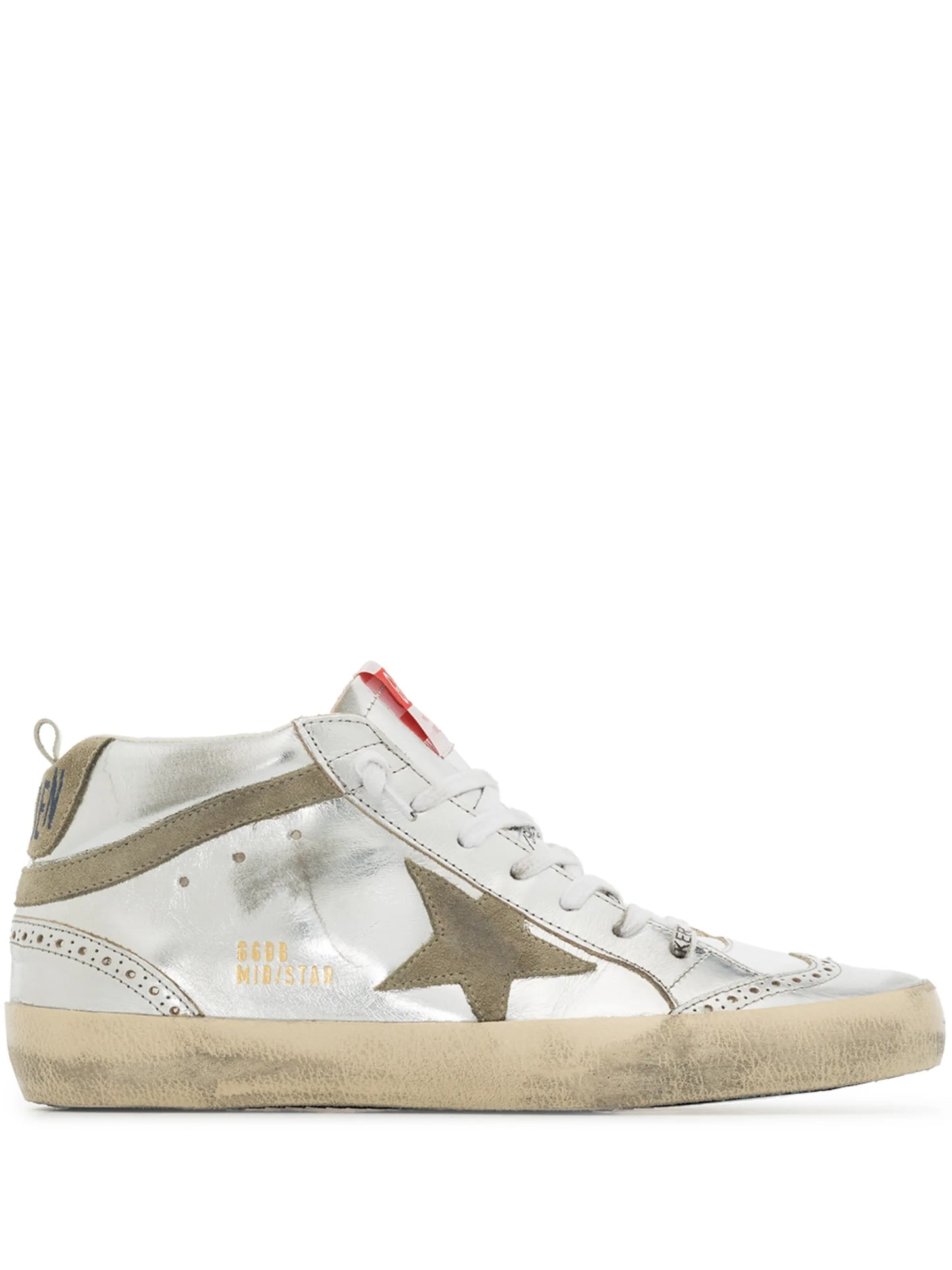 Mid-Star laminated sneakers
