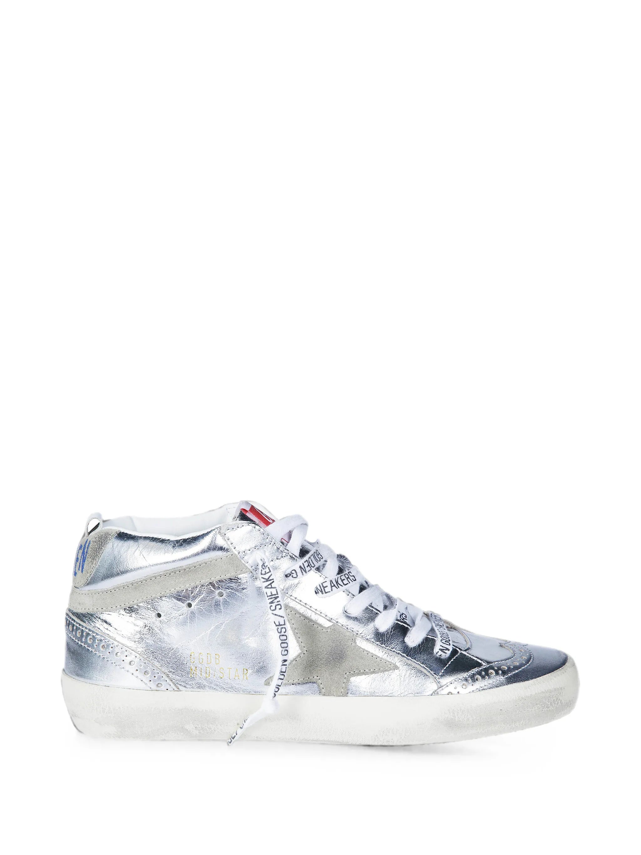 Mid-Star laminated sneakers