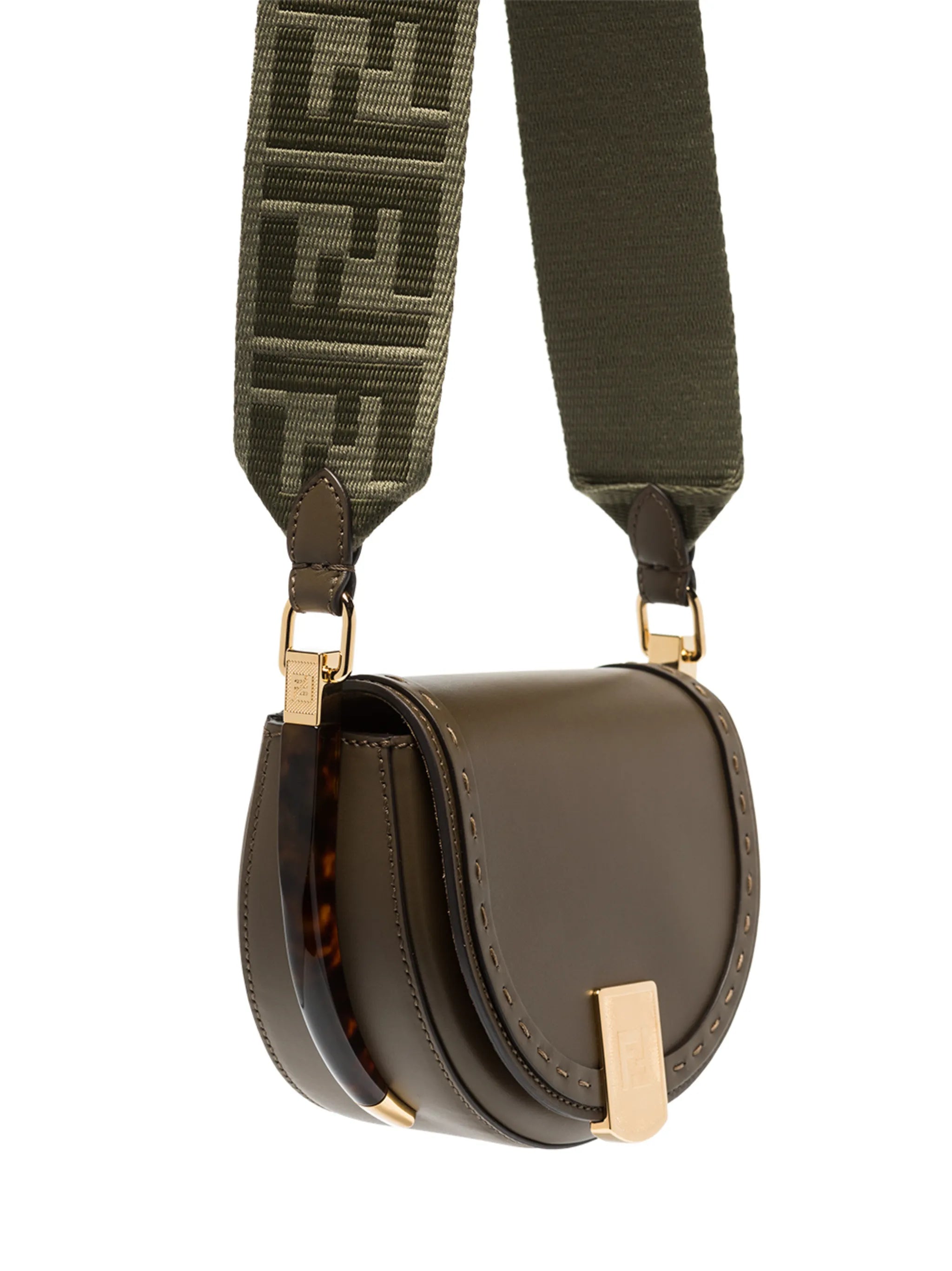 Moonlight logo-strap crossbody bag
