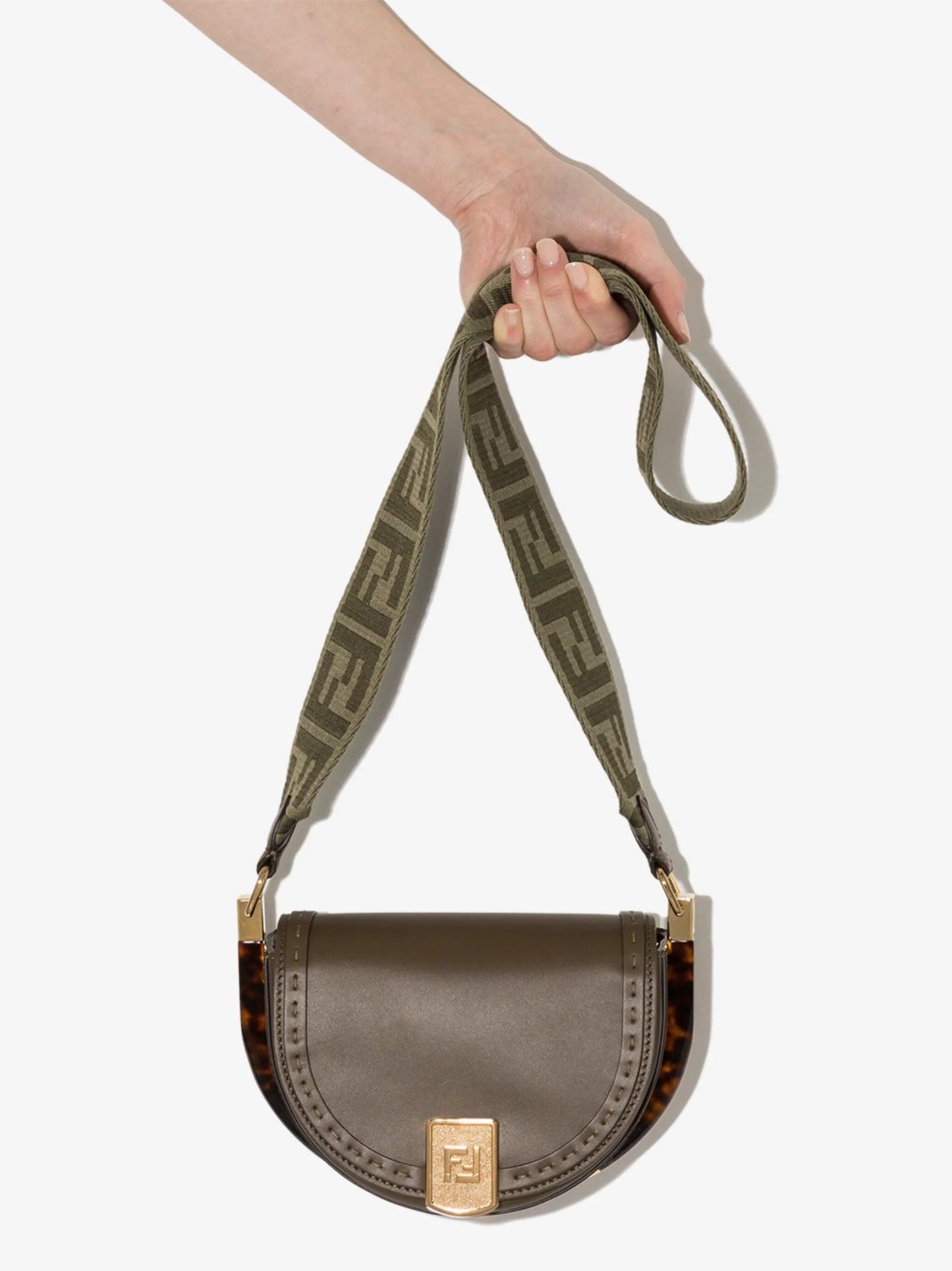 Moonlight logo-strap crossbody bag