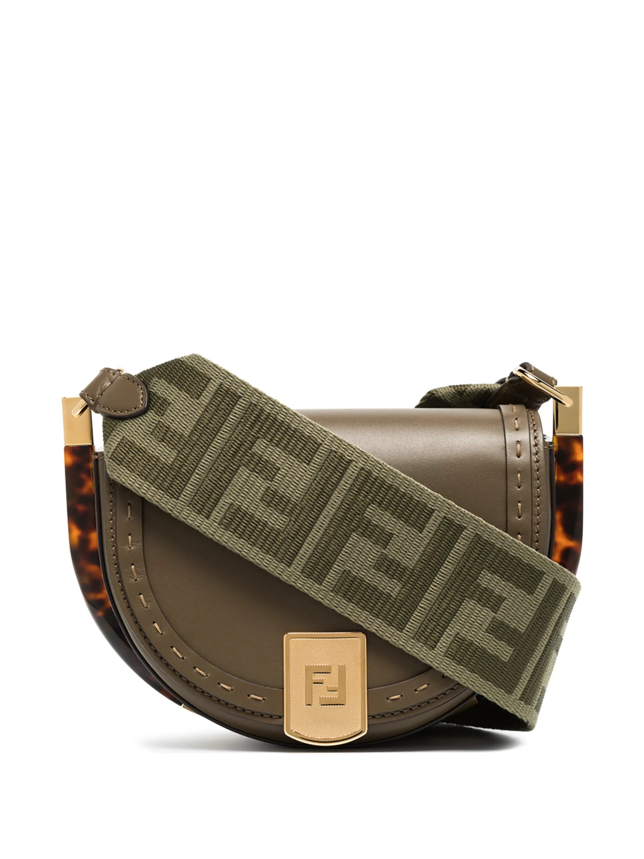 Moonlight logo-strap crossbody bag