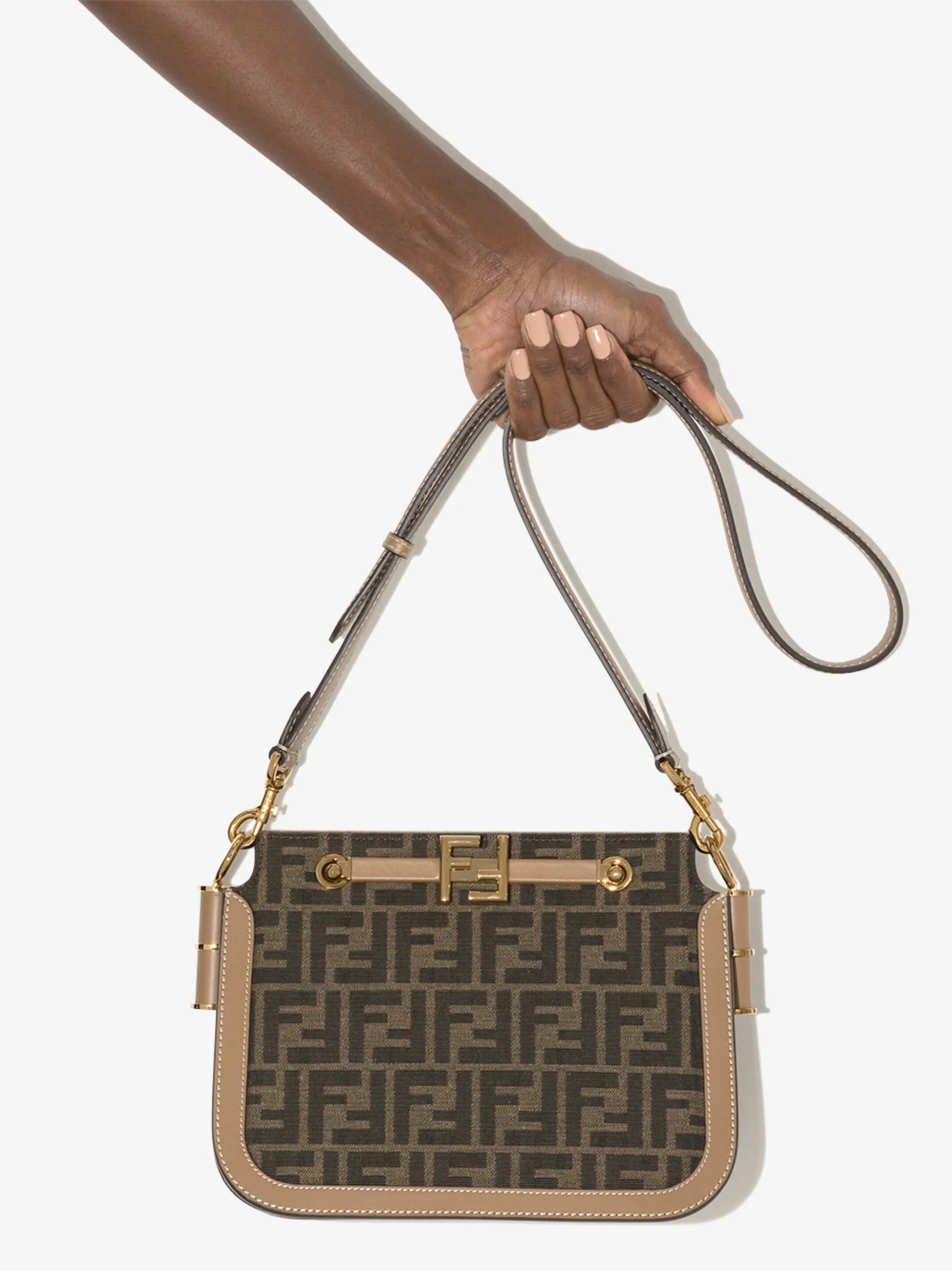 Touch FF-print shoulder bag
