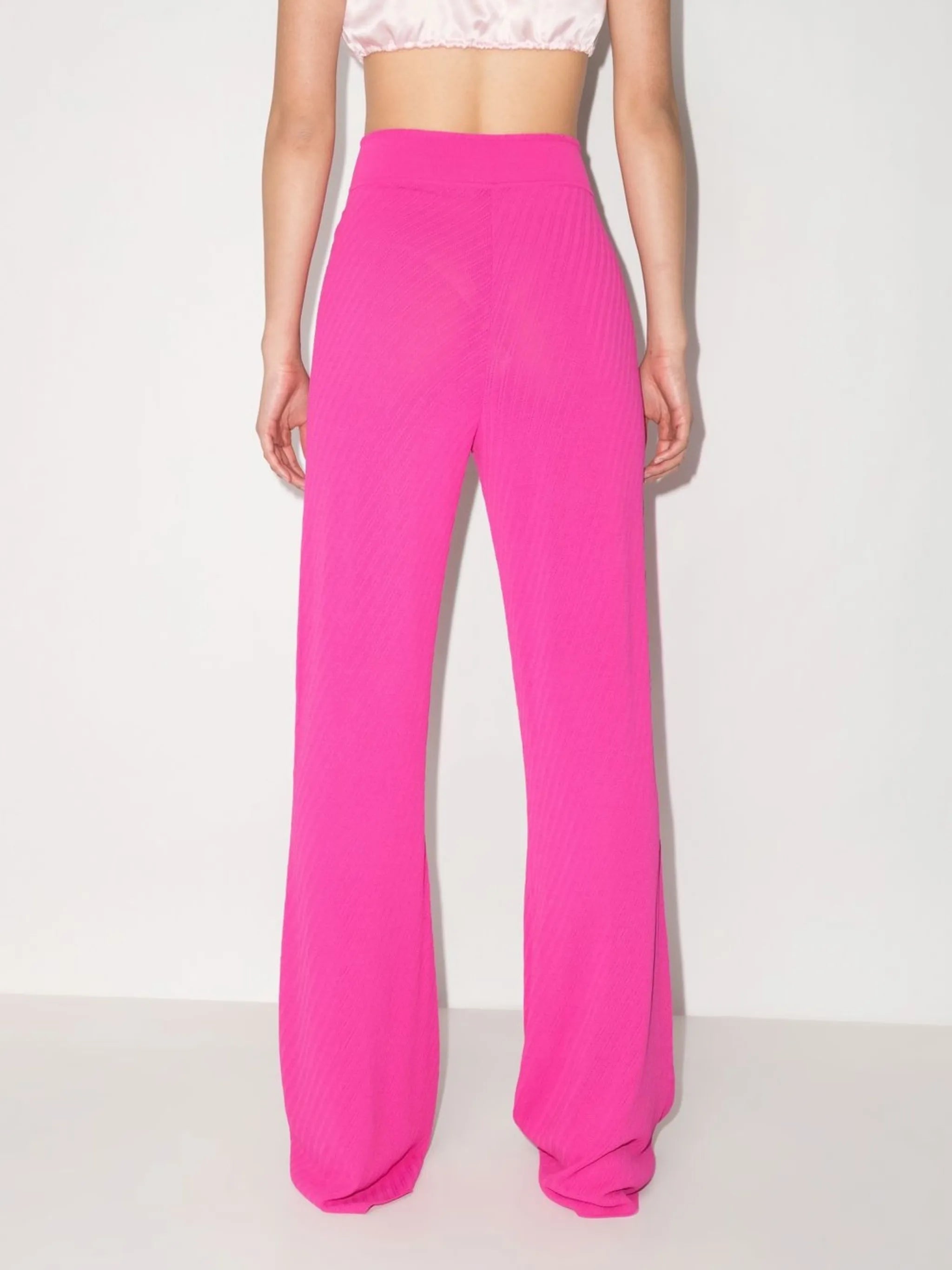 Heather knitted flared trousers