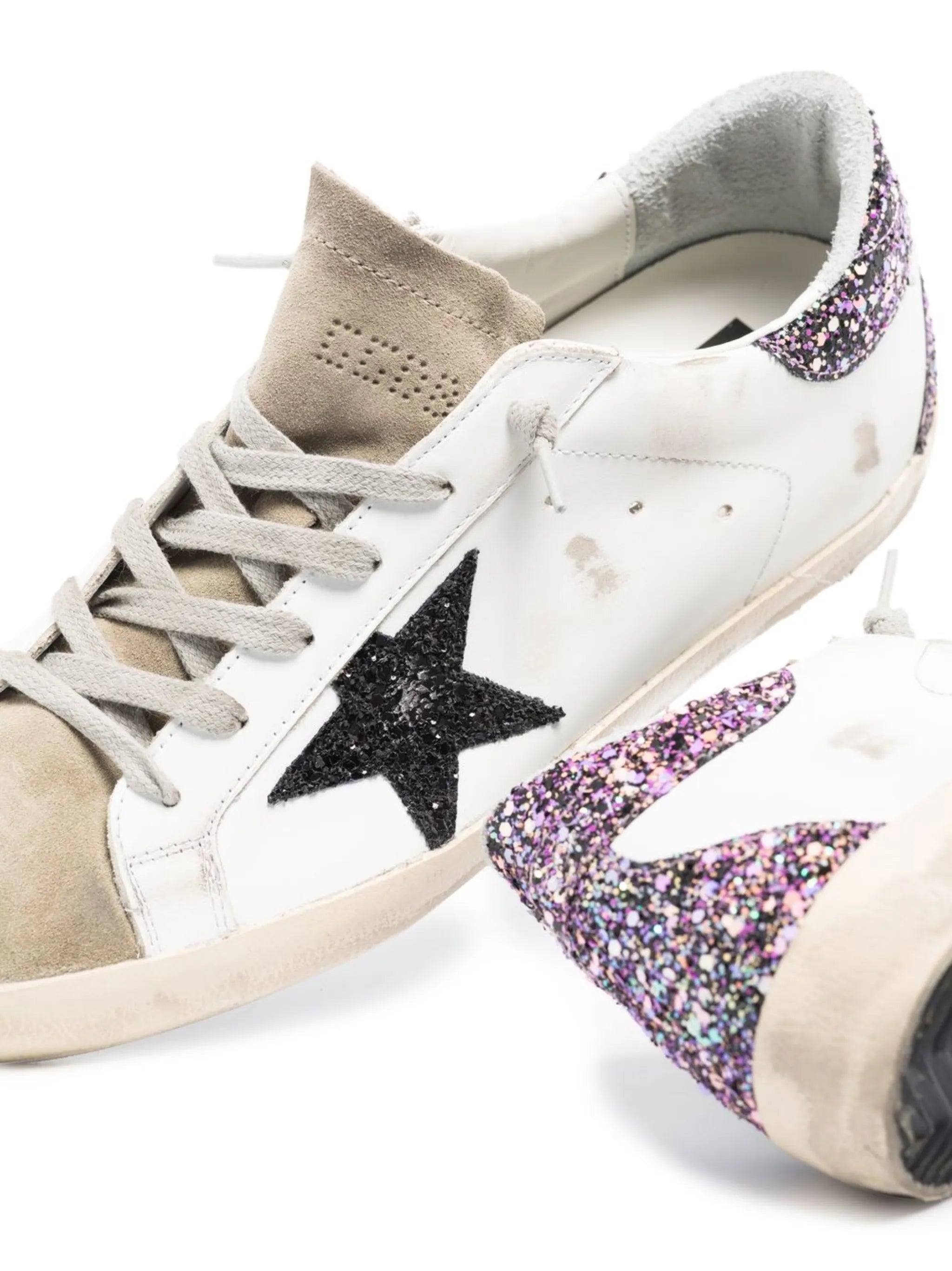 Super Star panelled low-top trainers