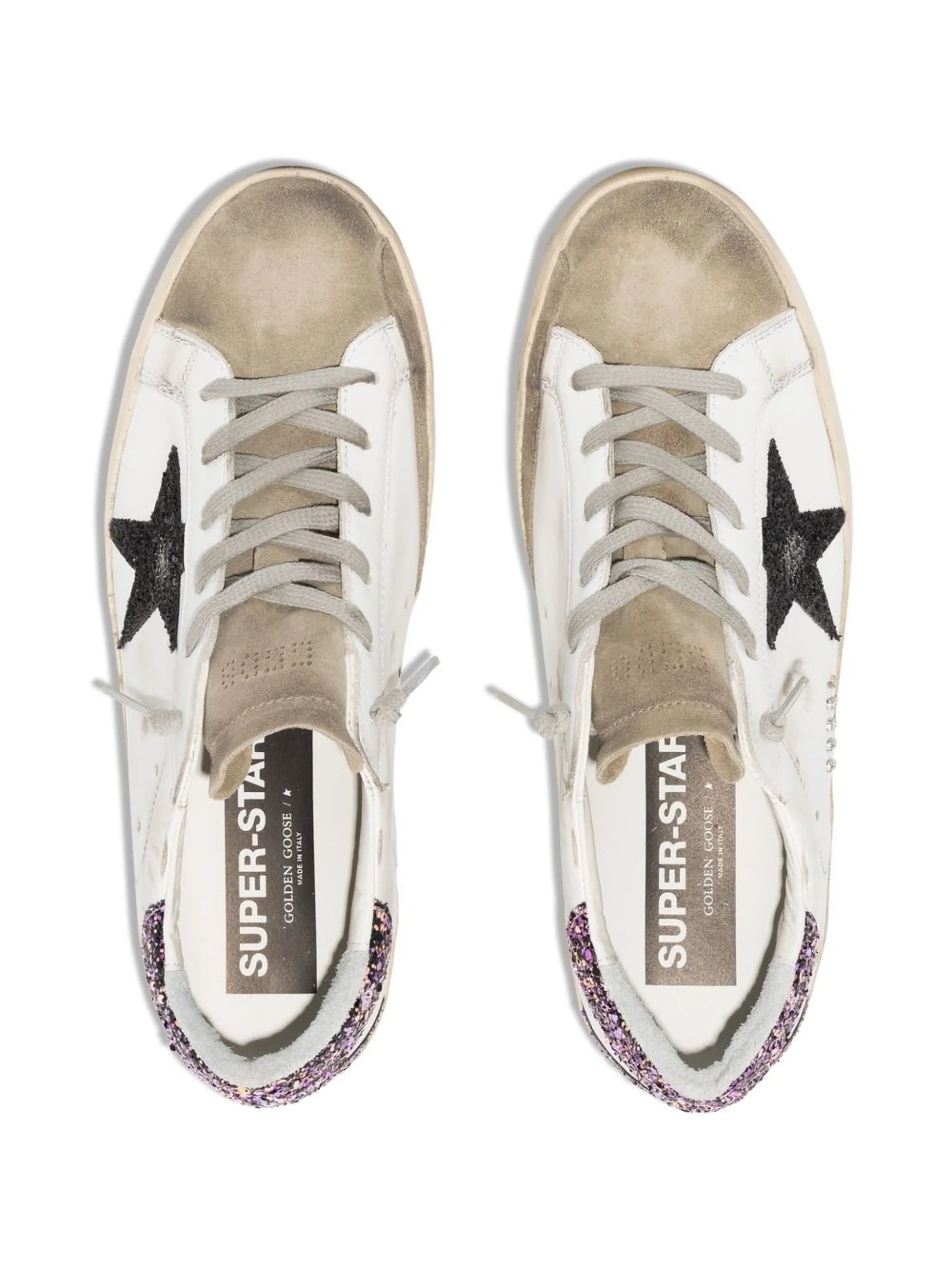 Super Star panelled low-top trainers