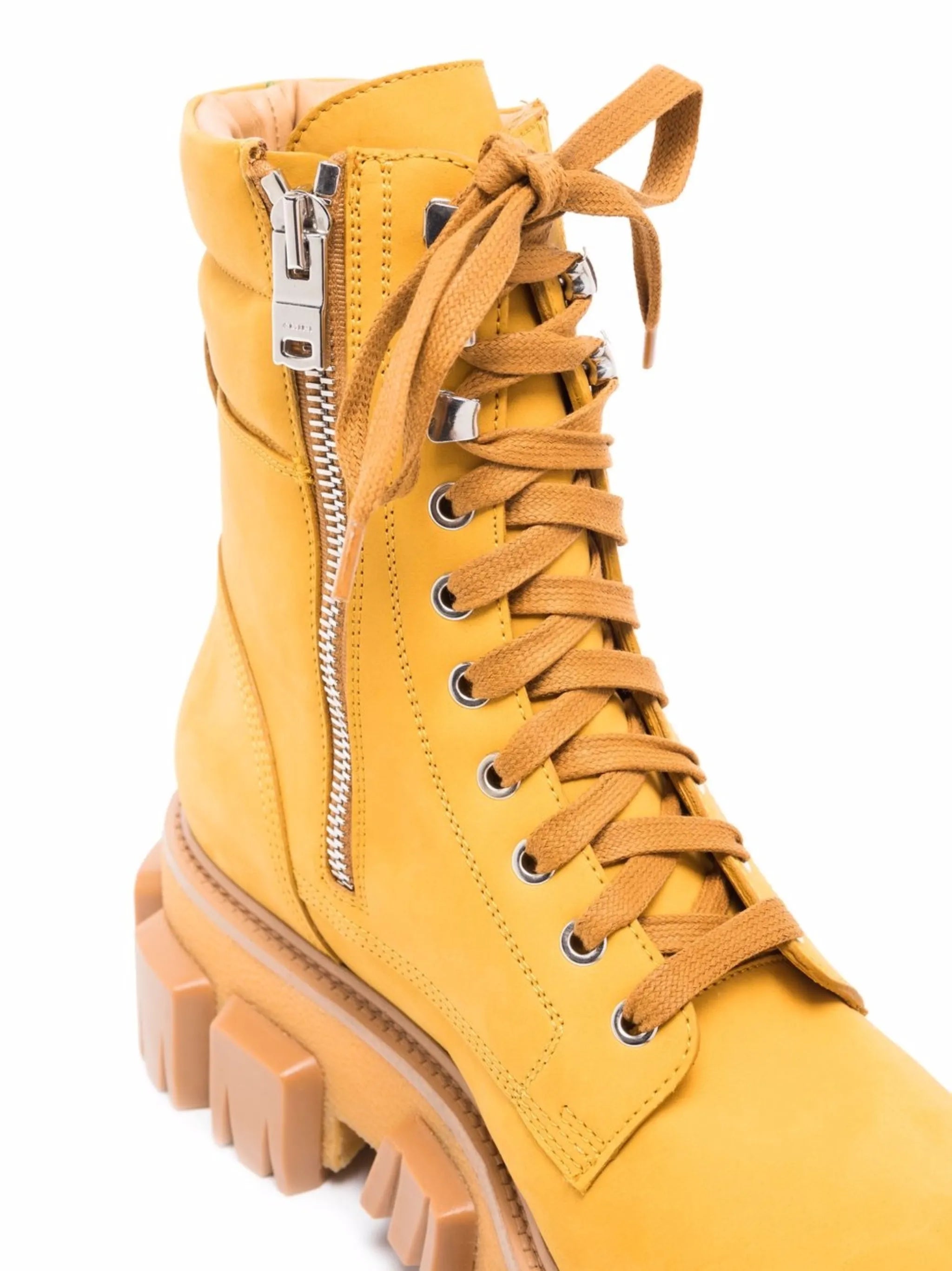 Crepe lug sole combat boots