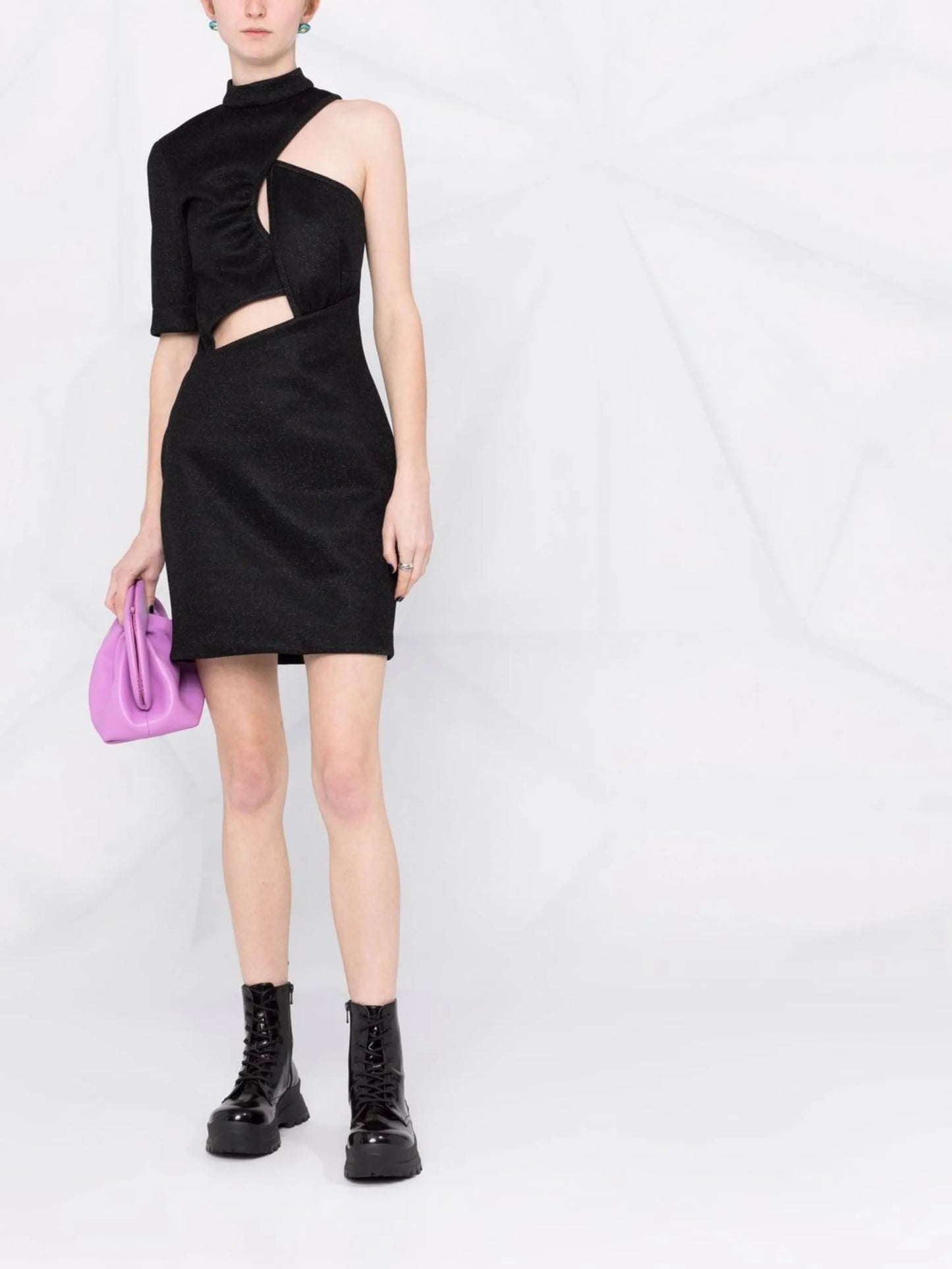 cut-out asymmetric dress