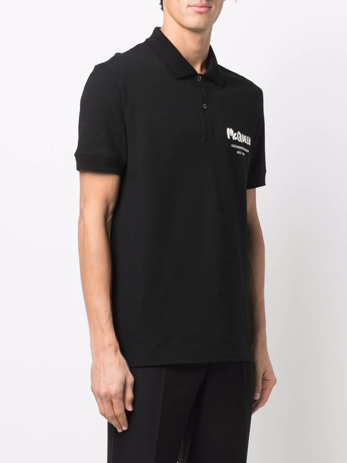graffiti-logo polo shirt