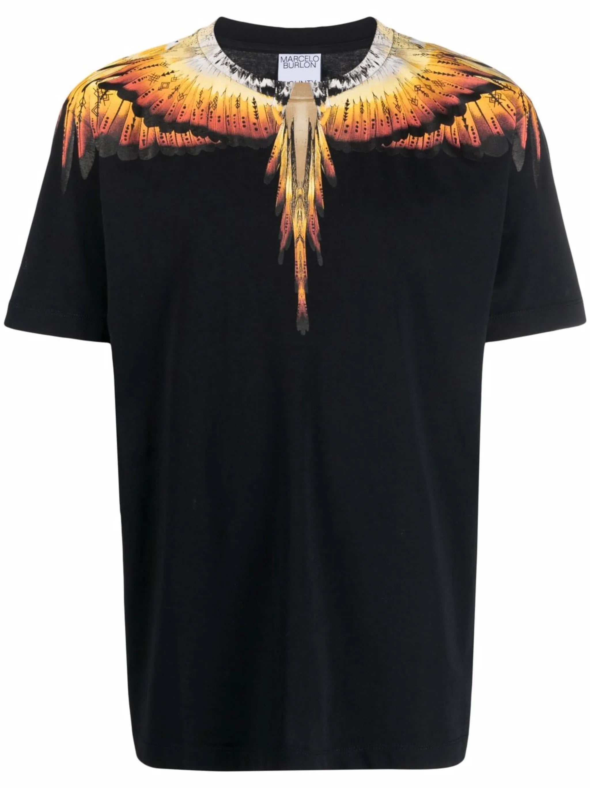 Solfolk Wings-print cotton T-shirt