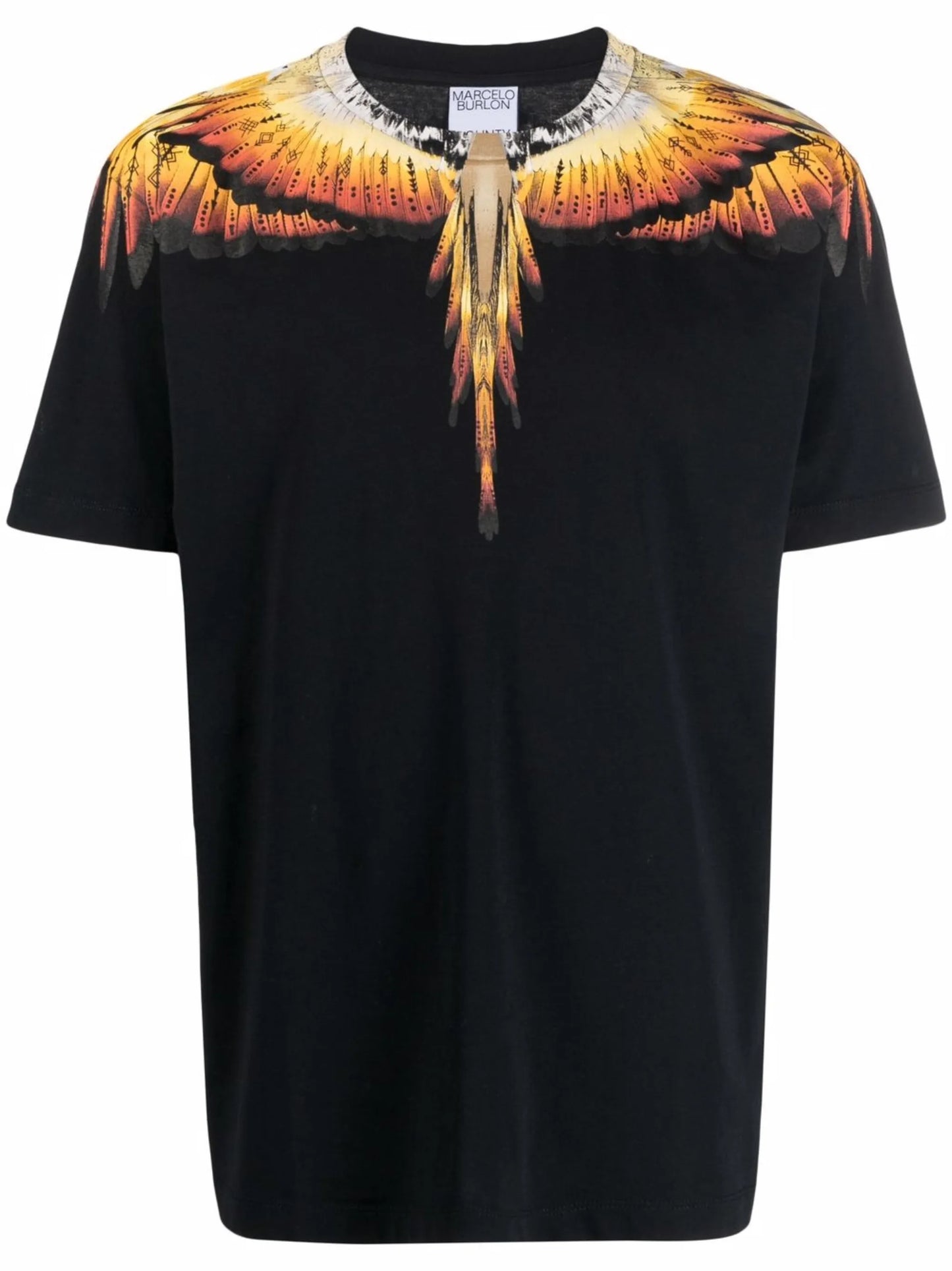 Solfolk Wings-print cotton T-shirt