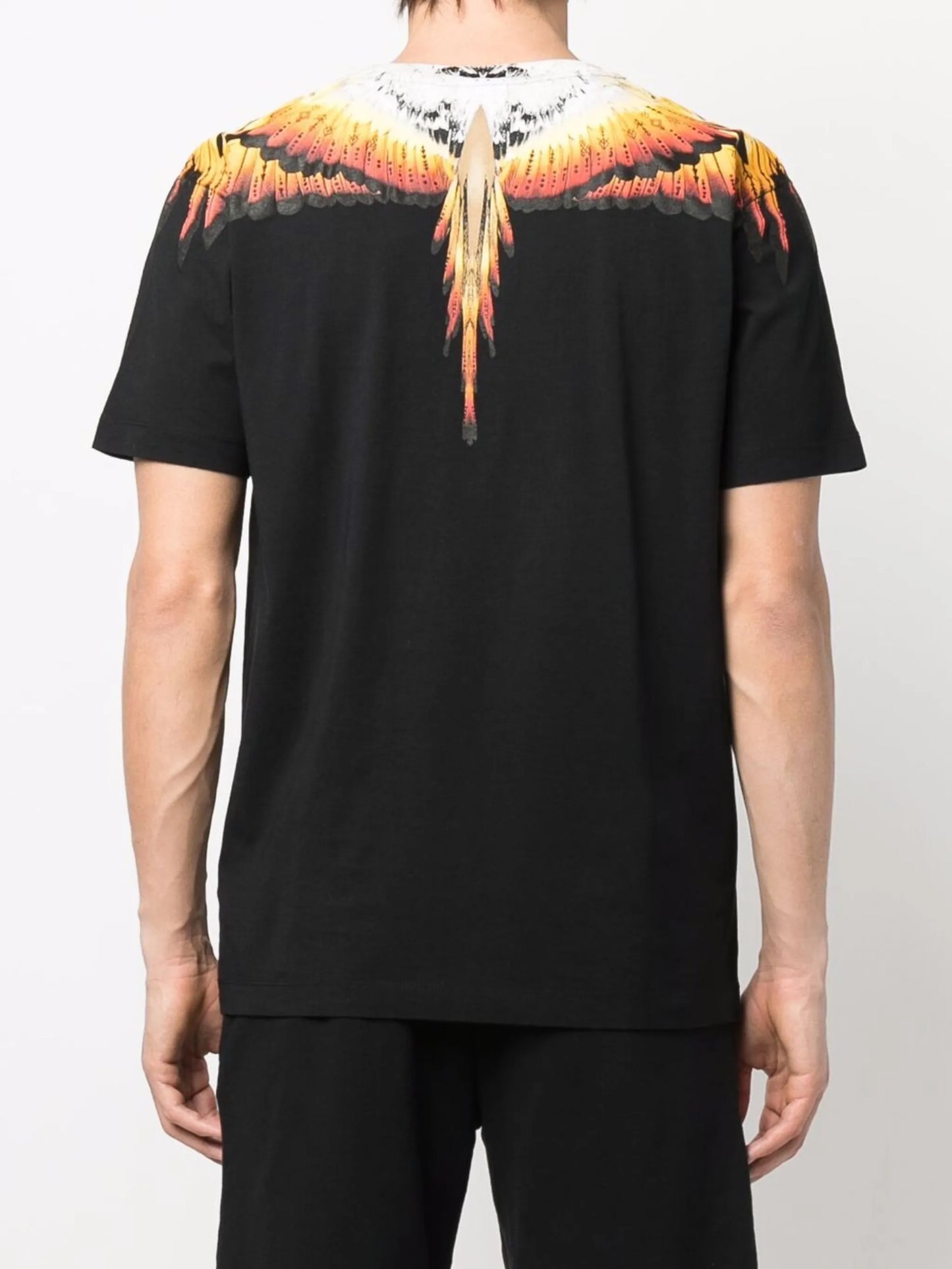 Solfolk Wings-print cotton T-shirt