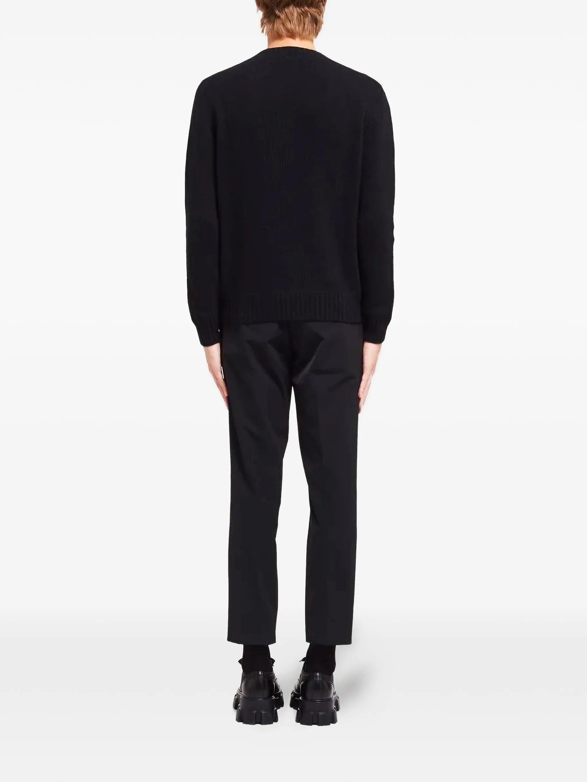 logo intarsia wool-cashmere sweater