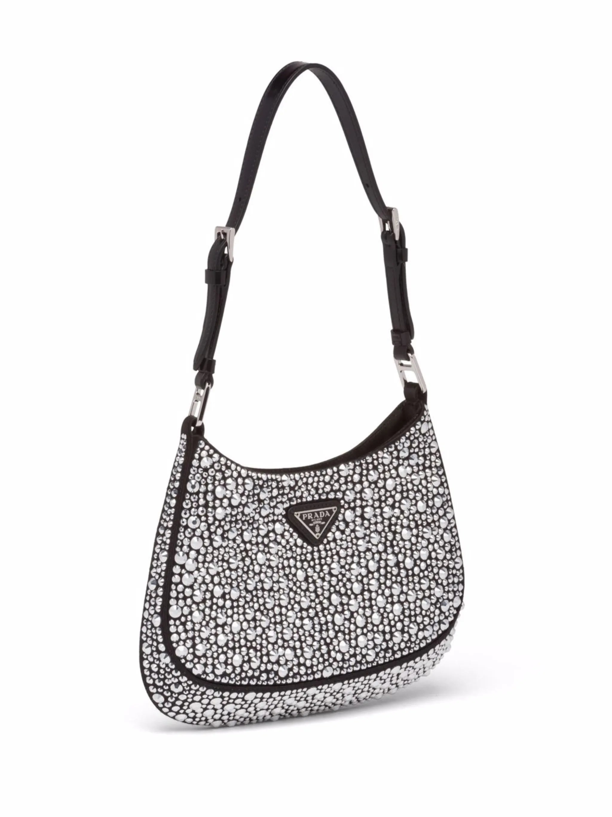 Cleo crystal-embellished shoulder bag