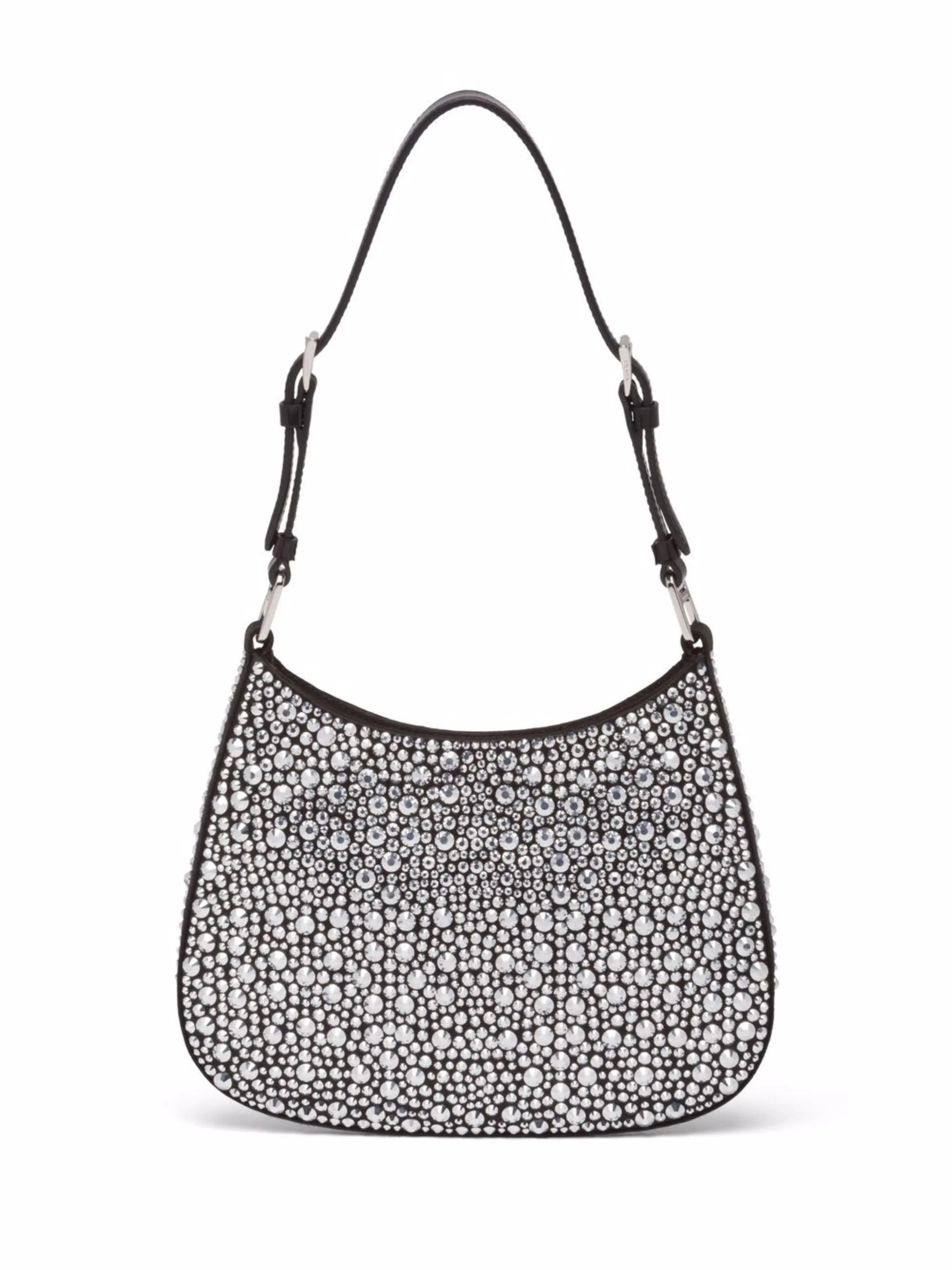 Cleo crystal-embellished shoulder bag