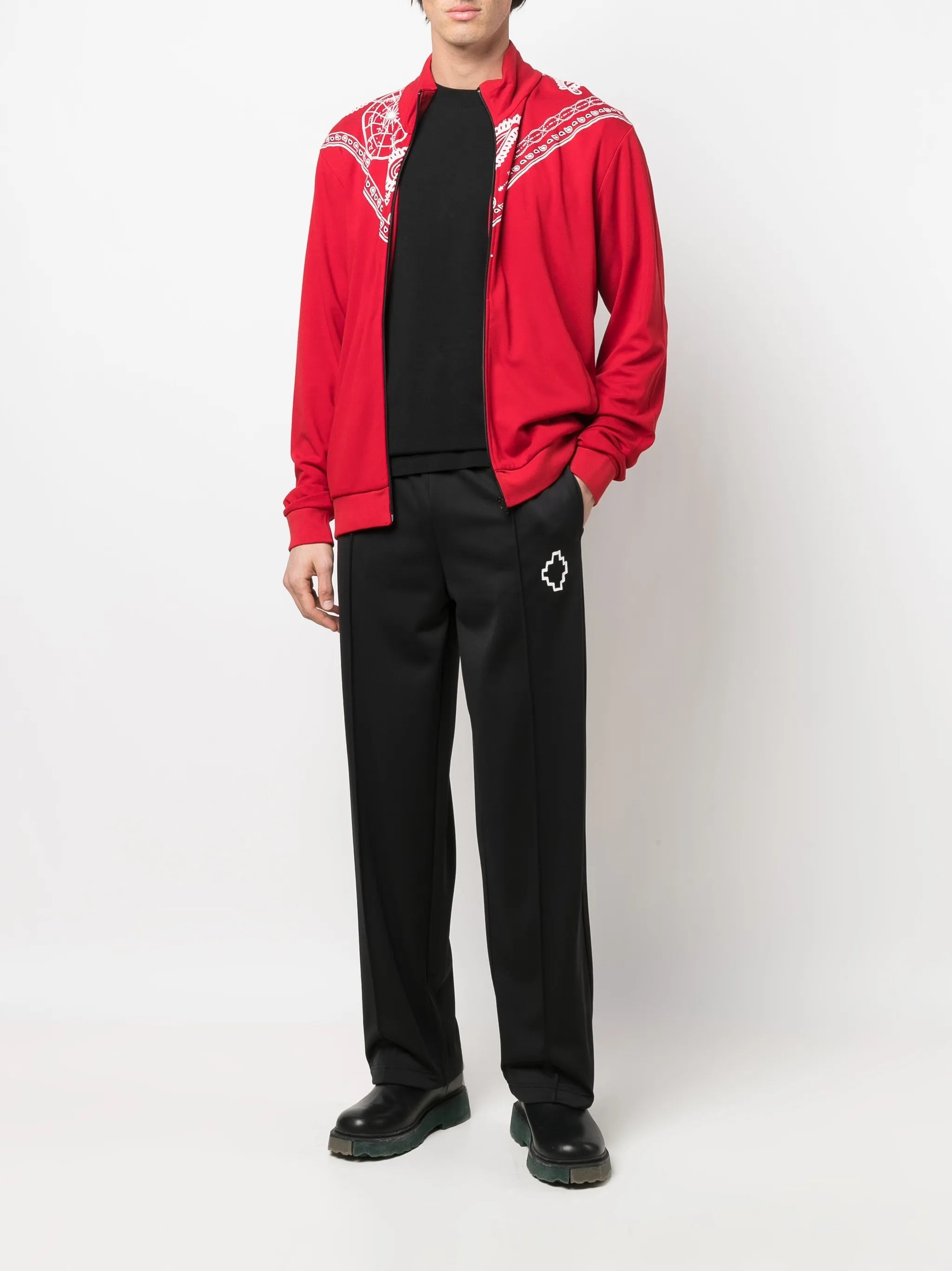 Bandana-print track jacket