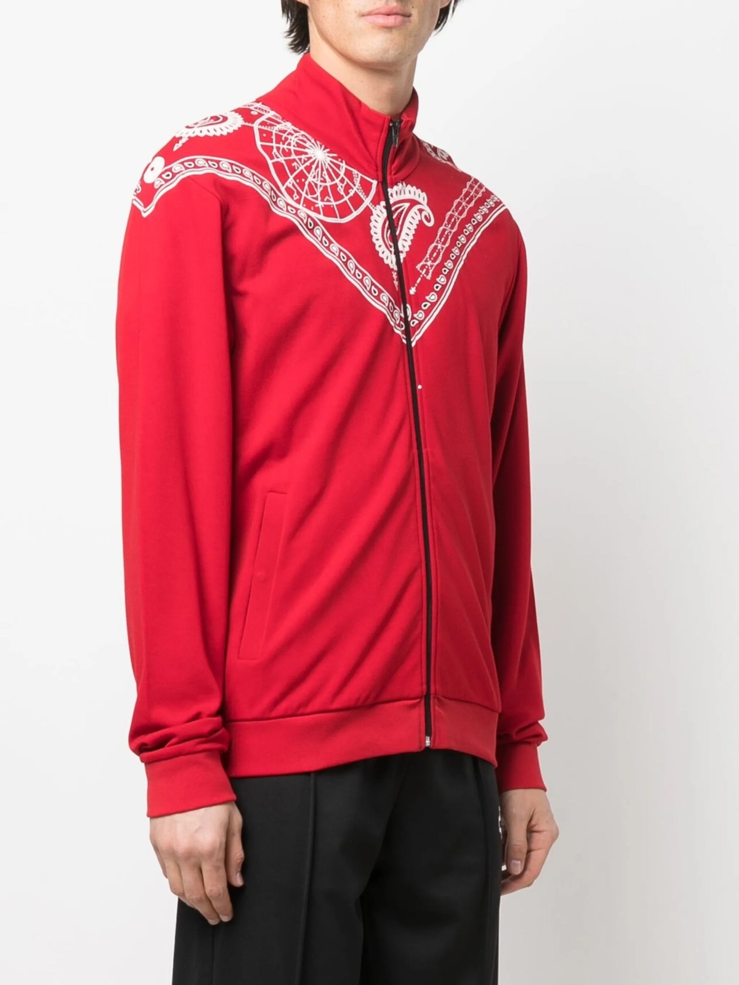Bandana-print track jacket