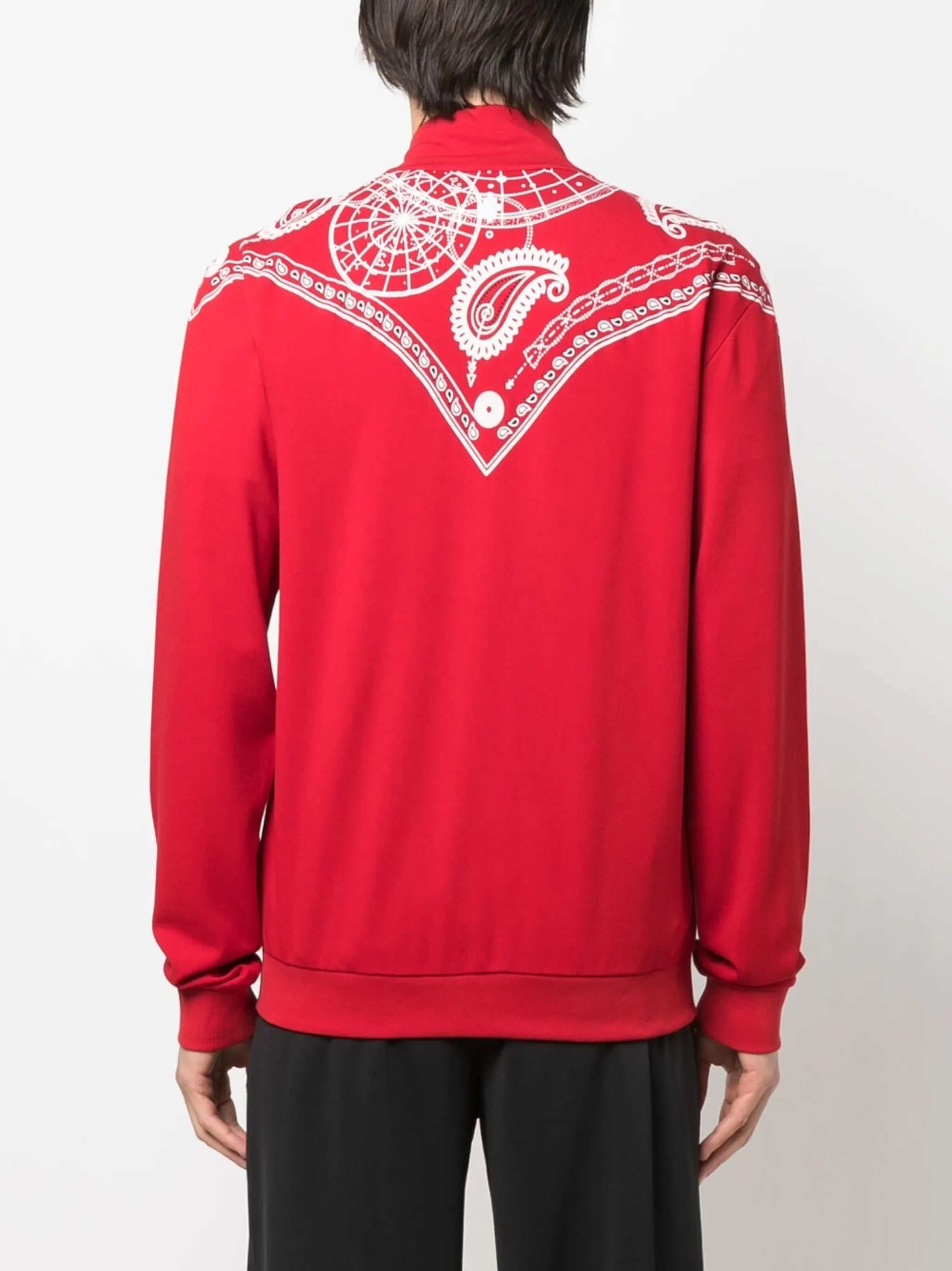 Bandana-print track jacket
