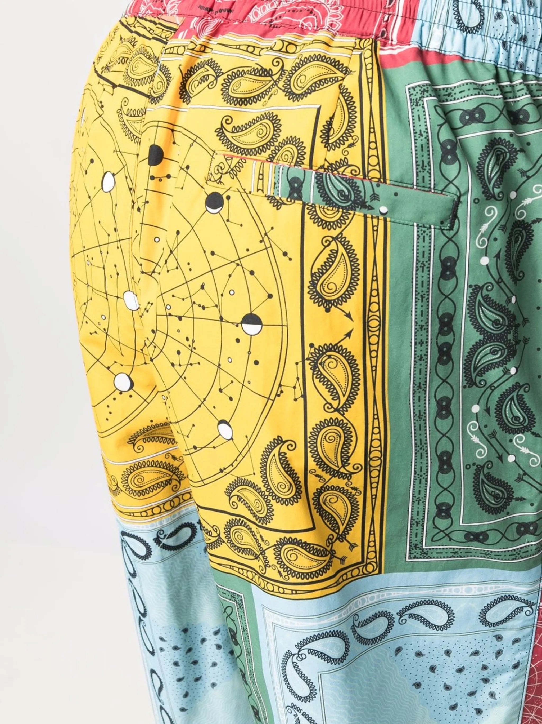 bandana patchwork shorts