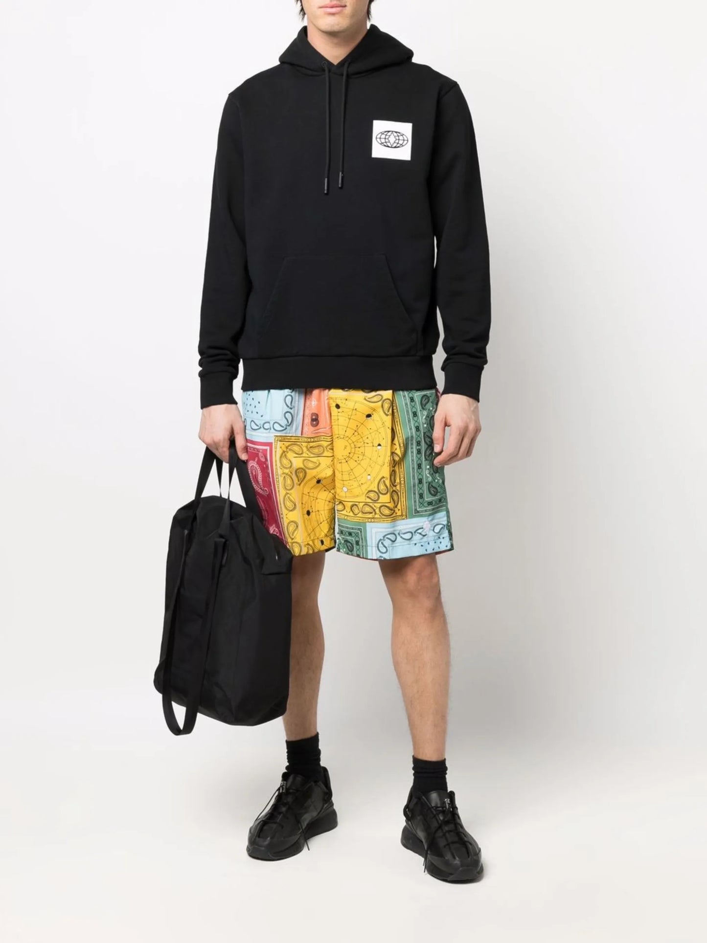 bandana patchwork shorts