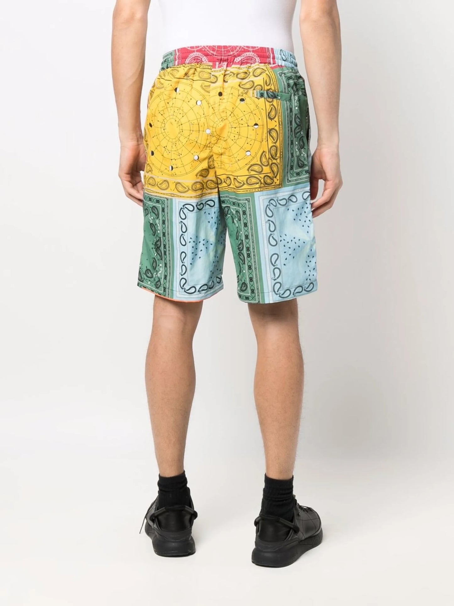 bandana patchwork shorts