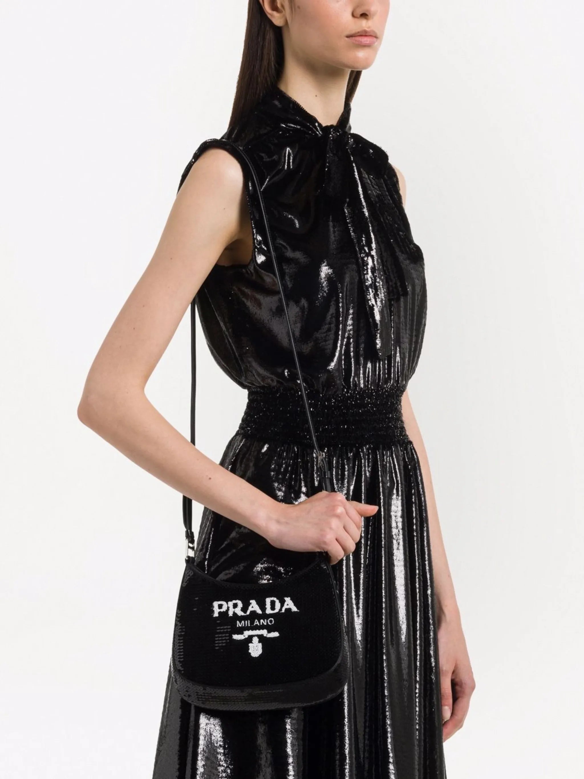 Cleo sequinned shoulder bag