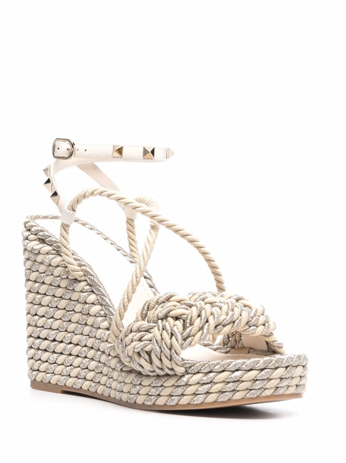 Rockstud wedge sandals
