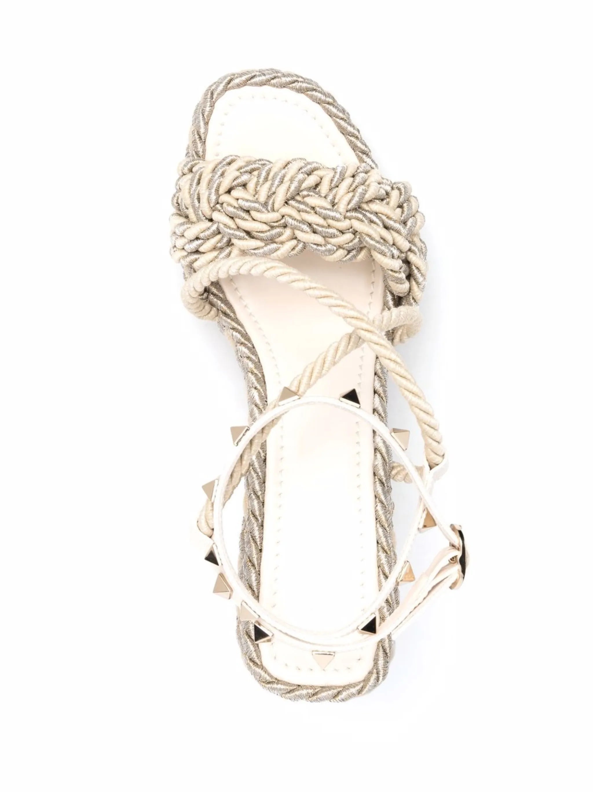 Rockstud wedge sandals