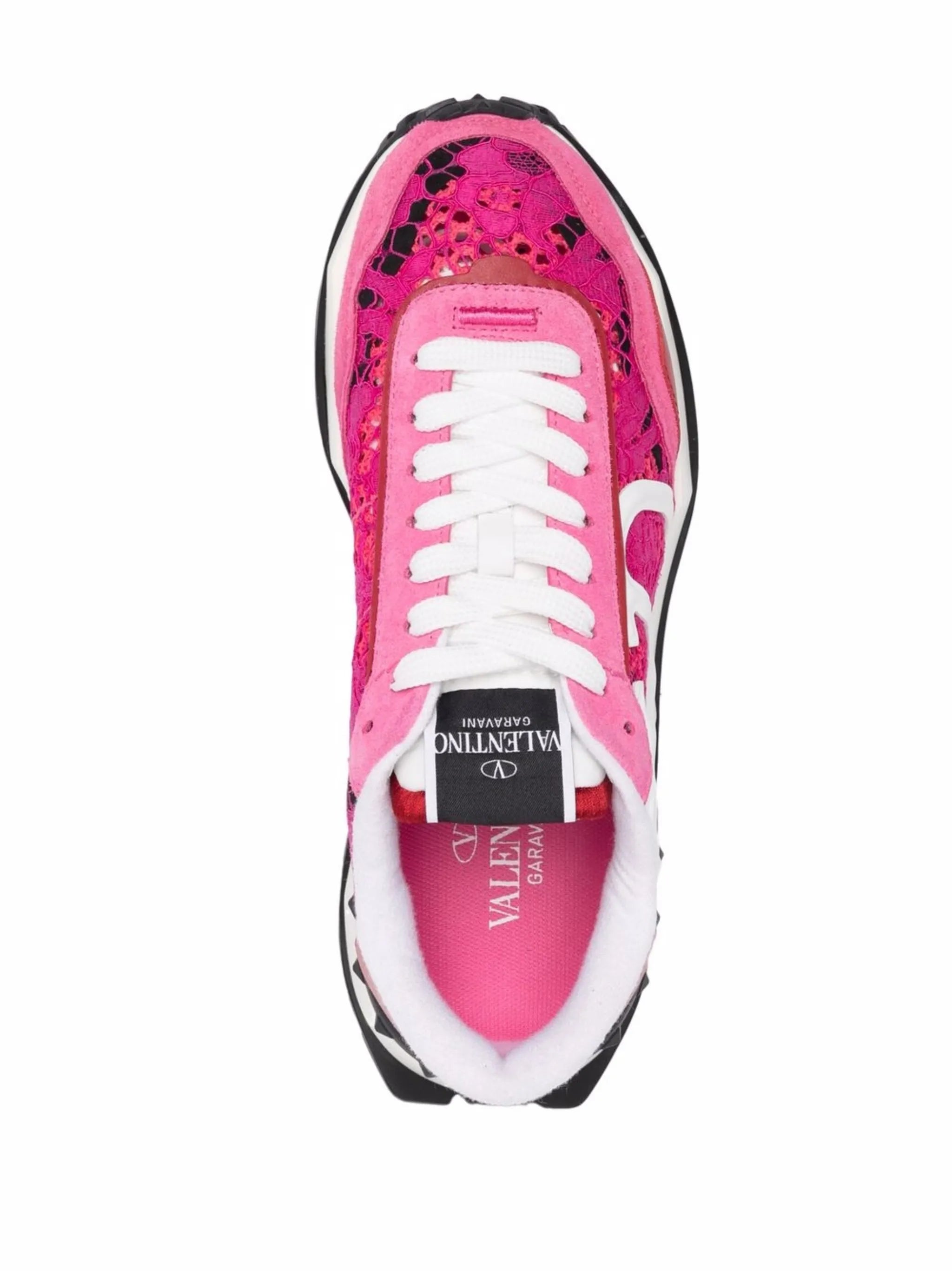 Lacerunner lace panelled sneakers