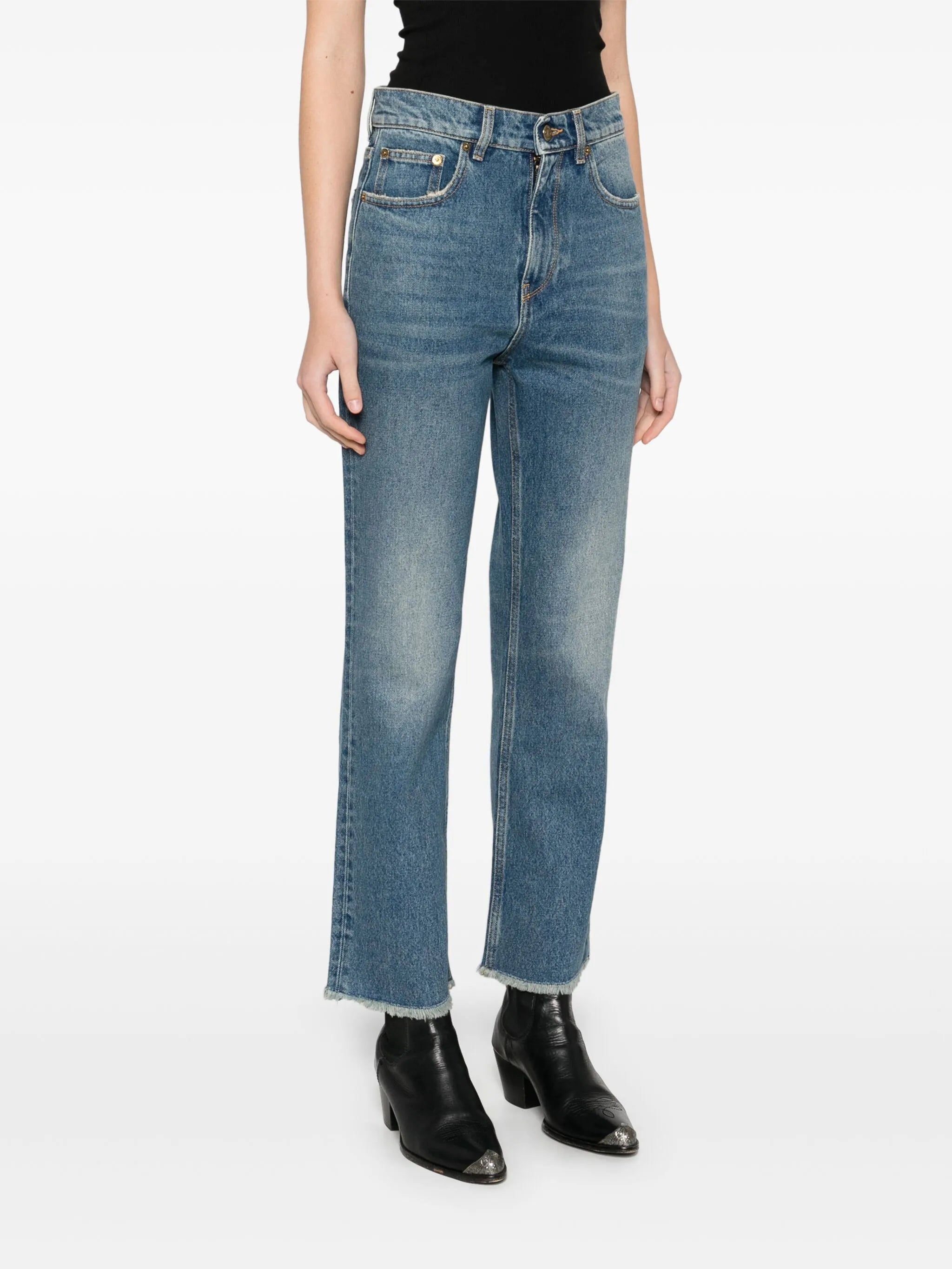cropped jeans