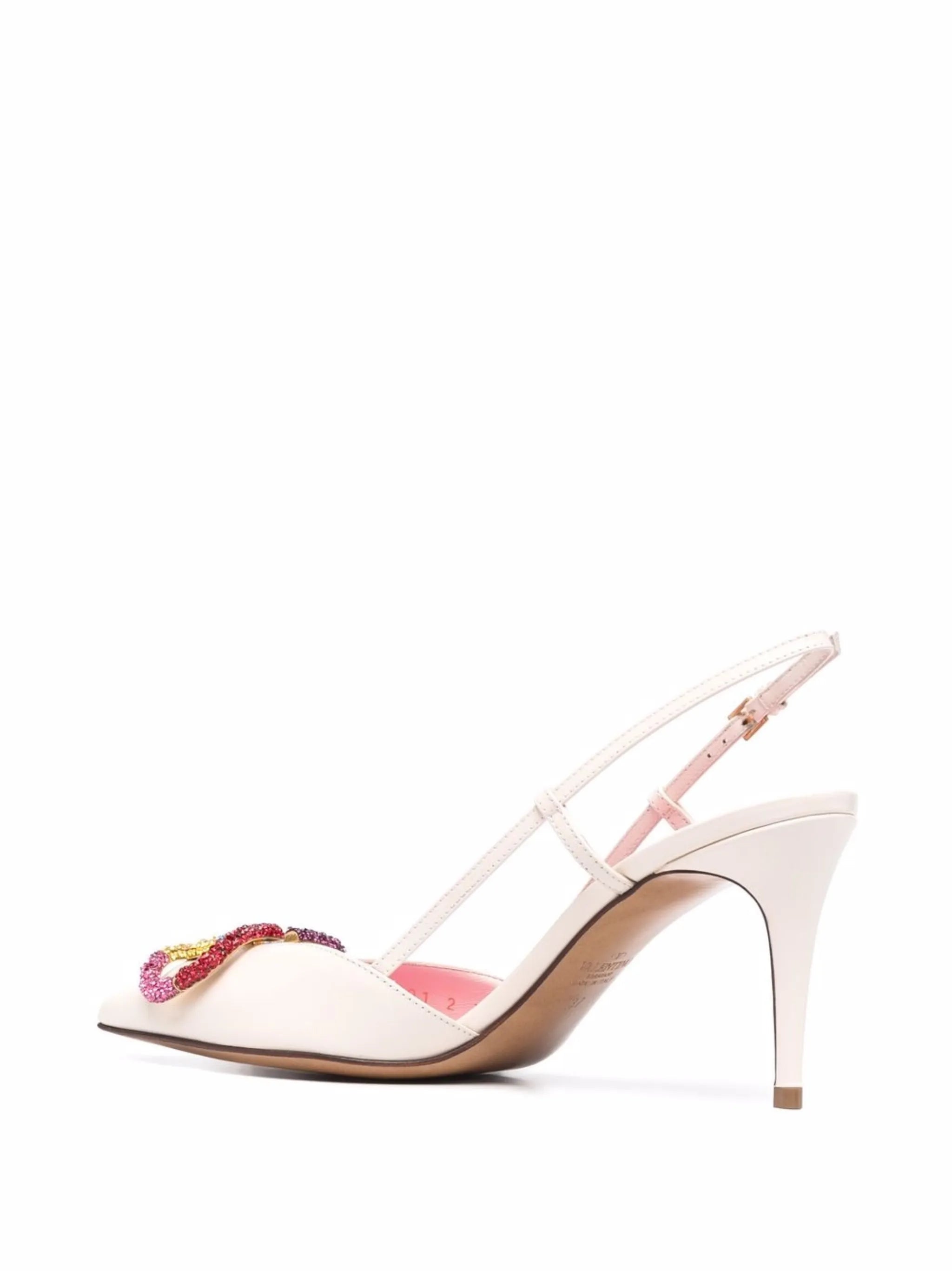 crystal-embellished VLogo pumps