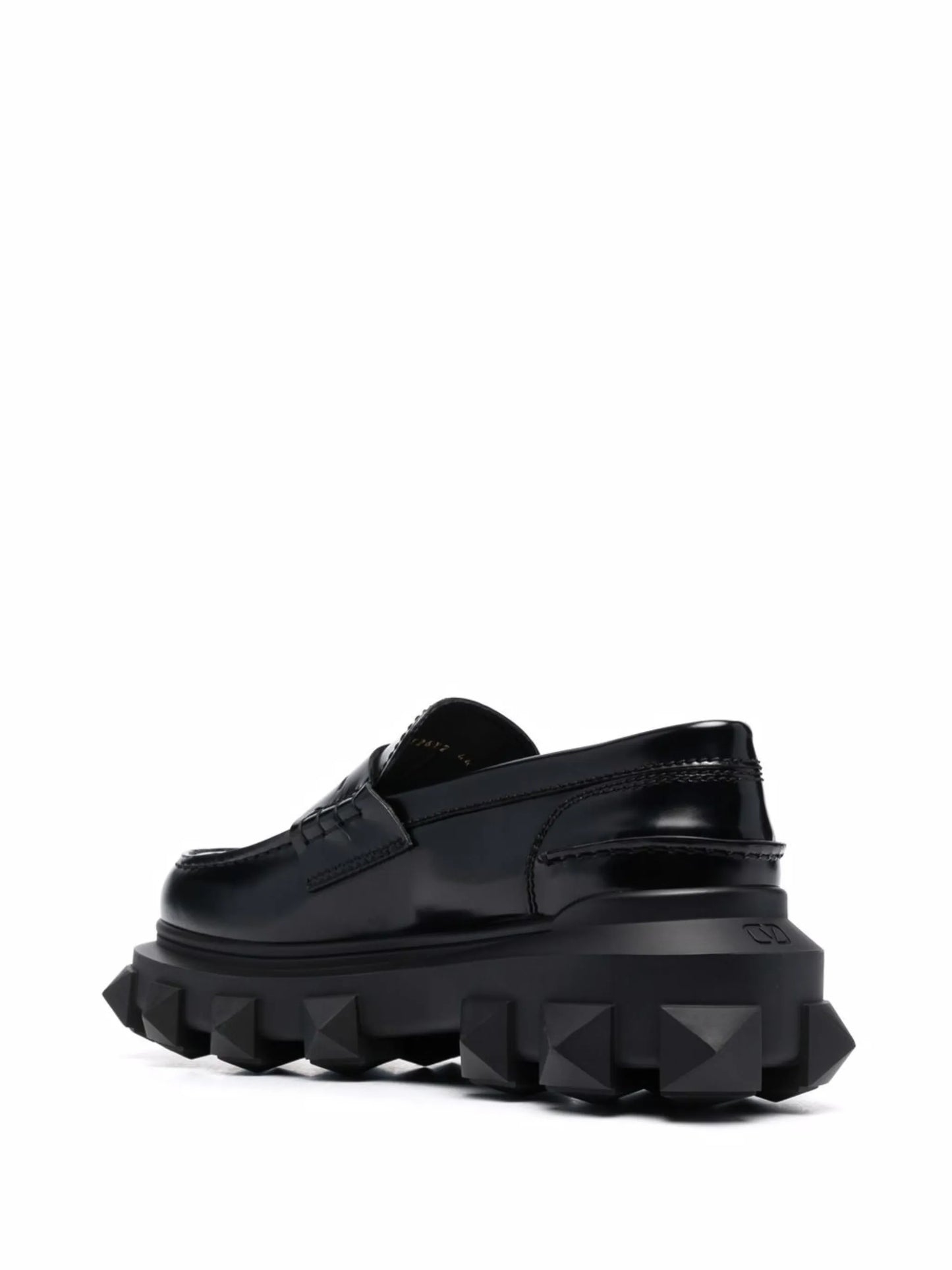 Trackstud leather loafers